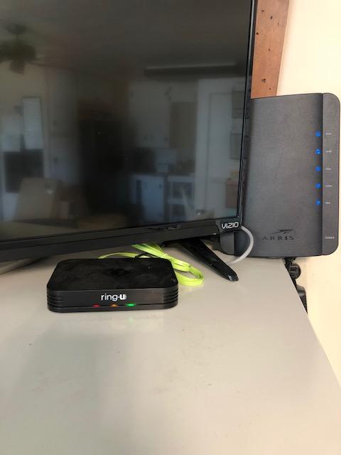 ring-u Hello Hub Small Business Phone System (PBX) and Service (VOIP). Up to 30 Lines and 75 Extensions. Keep Your Number! Set-up Easier Than a Wireless Router. Ring-u Service Required. customer photo 2