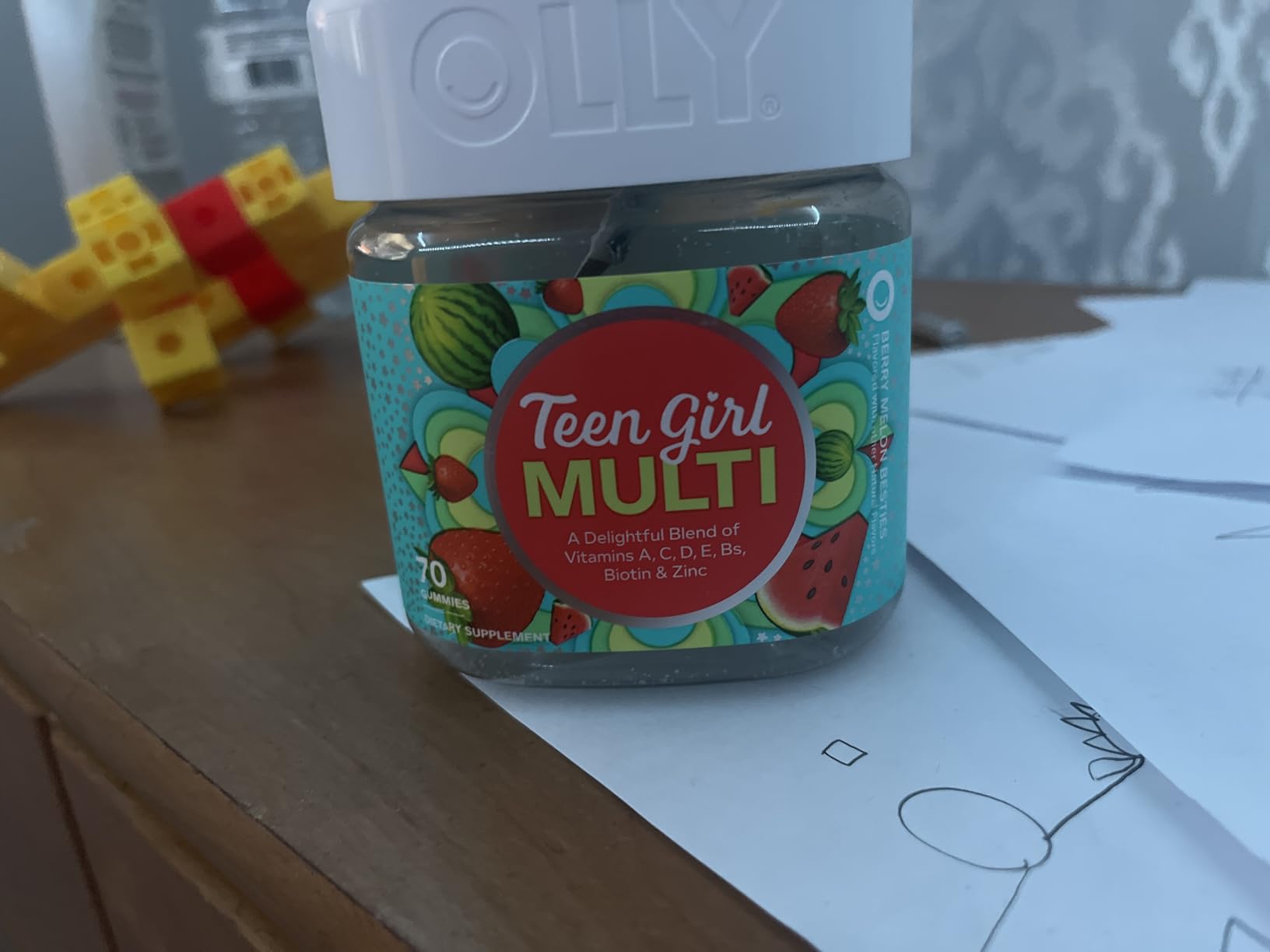 OLLY Teen Girl Multi Gummy, Healthy Skin and Immune Support*- 70 Count customer photo 2