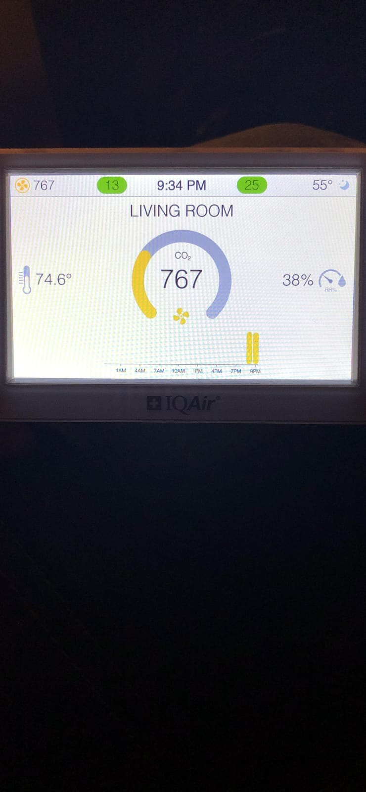 IQAir Air Quality Monitor Indoor, Swiss Design, Professional Grade, Detects PM2.5, CO2, AQI, Temperature, Humidity, Indoor Air Quality Real-Time Air Quality & Forecasting, Historic Data customer photo 2