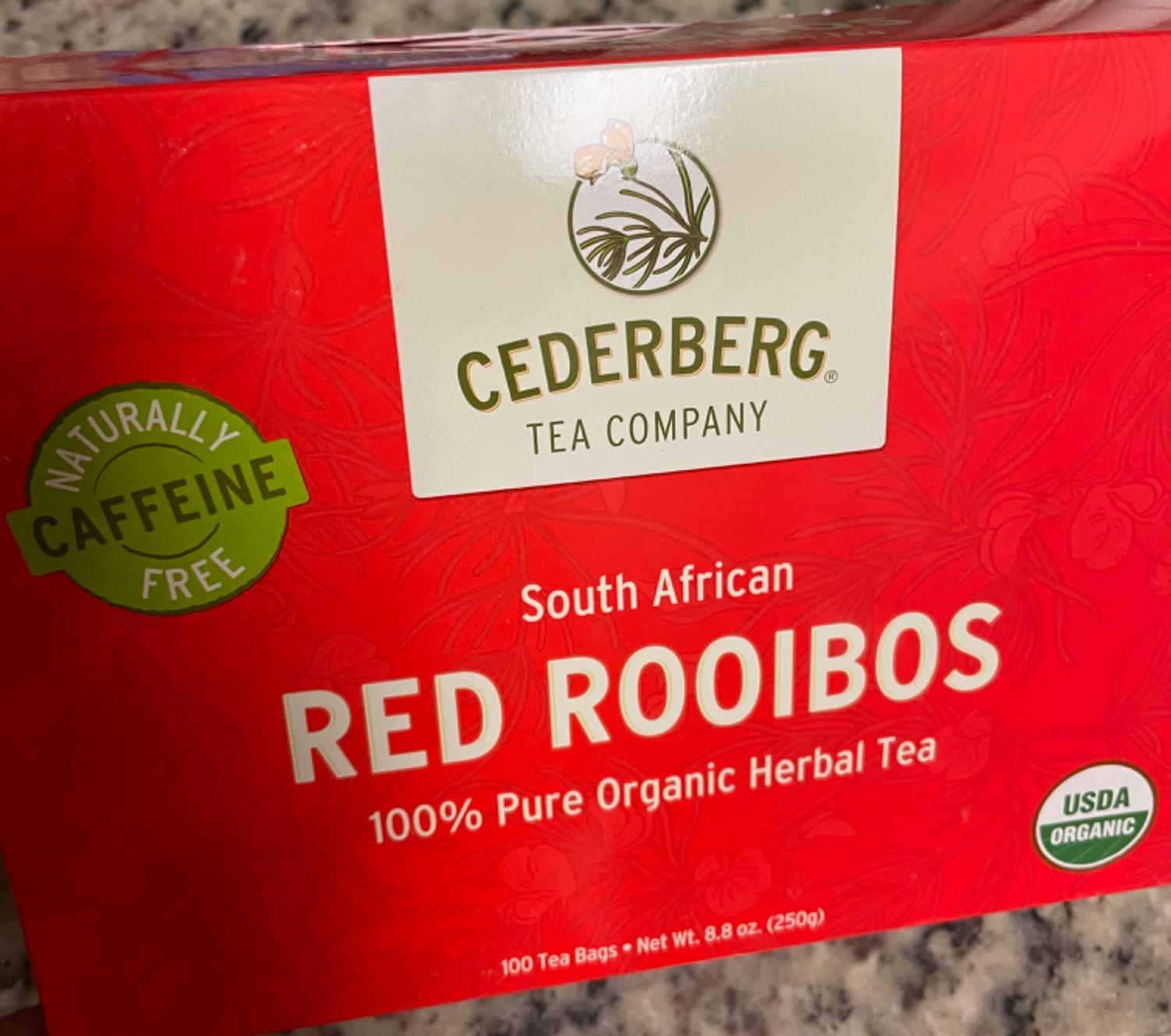 Red Rooibos Tea 100 Teabags USDA Organic - Naturally Caffeine Free - Cederberg Tea Company customer photo 2