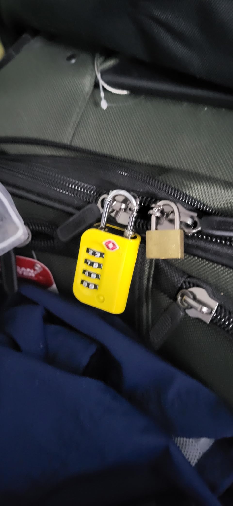 TSA Approved Luggage Lock - 4 Digit Combination, 10,000 Combinations, Easy-Read Password Window, Travel Lock for Suitcases, Backpacks, Gym & Student Lockers, Baggage customer photo 2