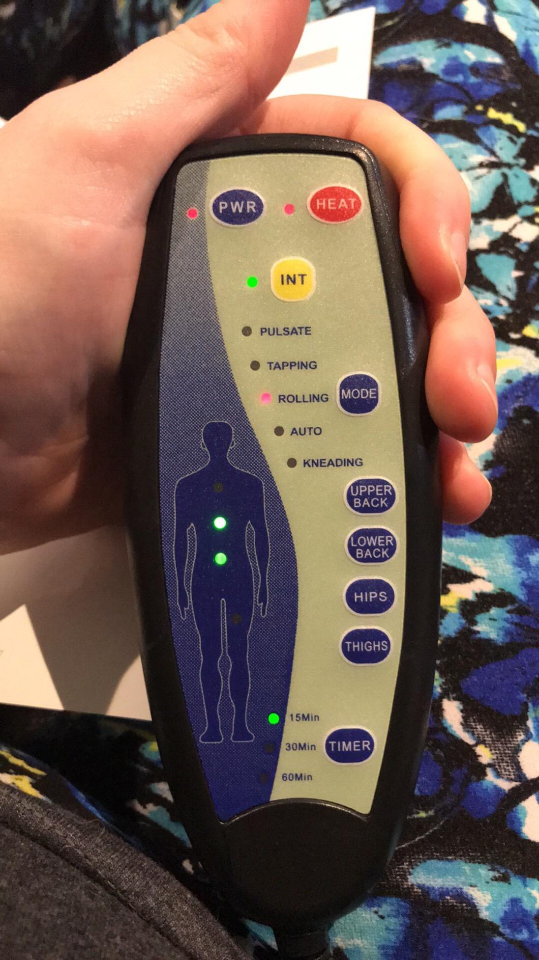 Snailax Vibration Back Massager with Graphene Heat, Massage Seat Cushion customer photo 2