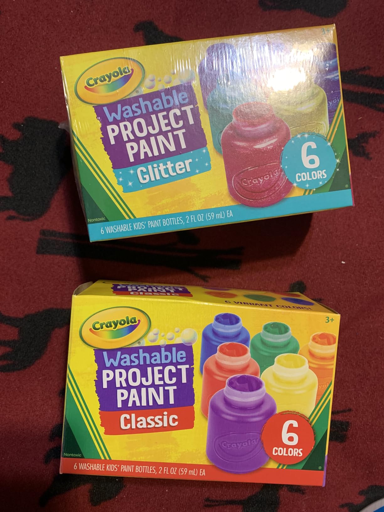 Crayola Washable Kids Paint Set (12ct), School Supplies for Kids, Classic and Glitter Paint, Classroom Essentials, Toddler Painting Kit, Ages 3+ [Amazon Exclusive] customer photo 2