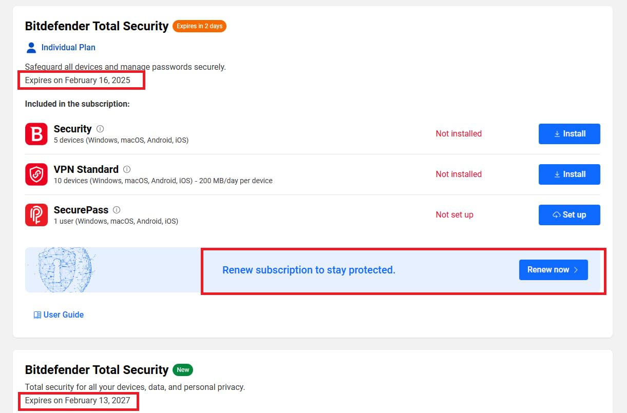 Bitdefender Total Security 2026 - Complete Antivirus and Internet Security Suite - 5 Devices | 1 Year Subscription | PC/Mac | Activation Code by Mail customer photo 2