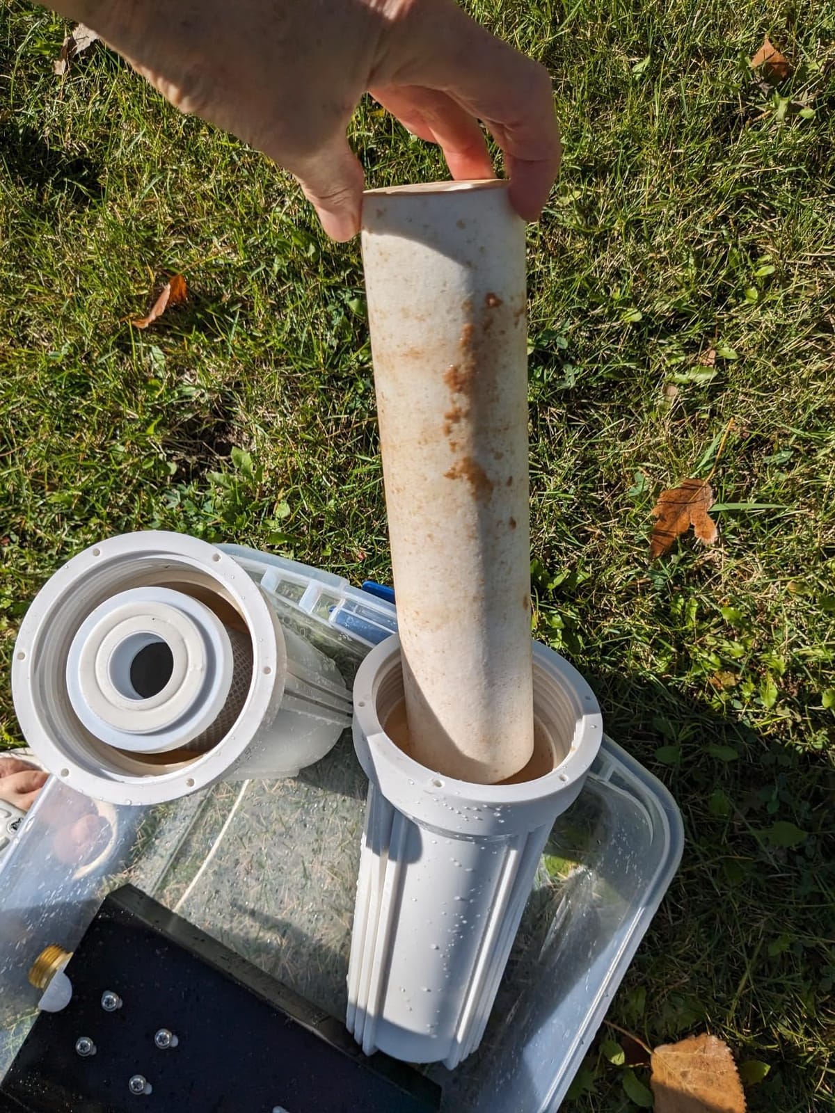 Beech Lane External RV Dual Water Filter System, Leak-Free Brass Fittings, Mounting Bracket and Two Filters Included, Sturdy Construction is Built to Last customer photo 2