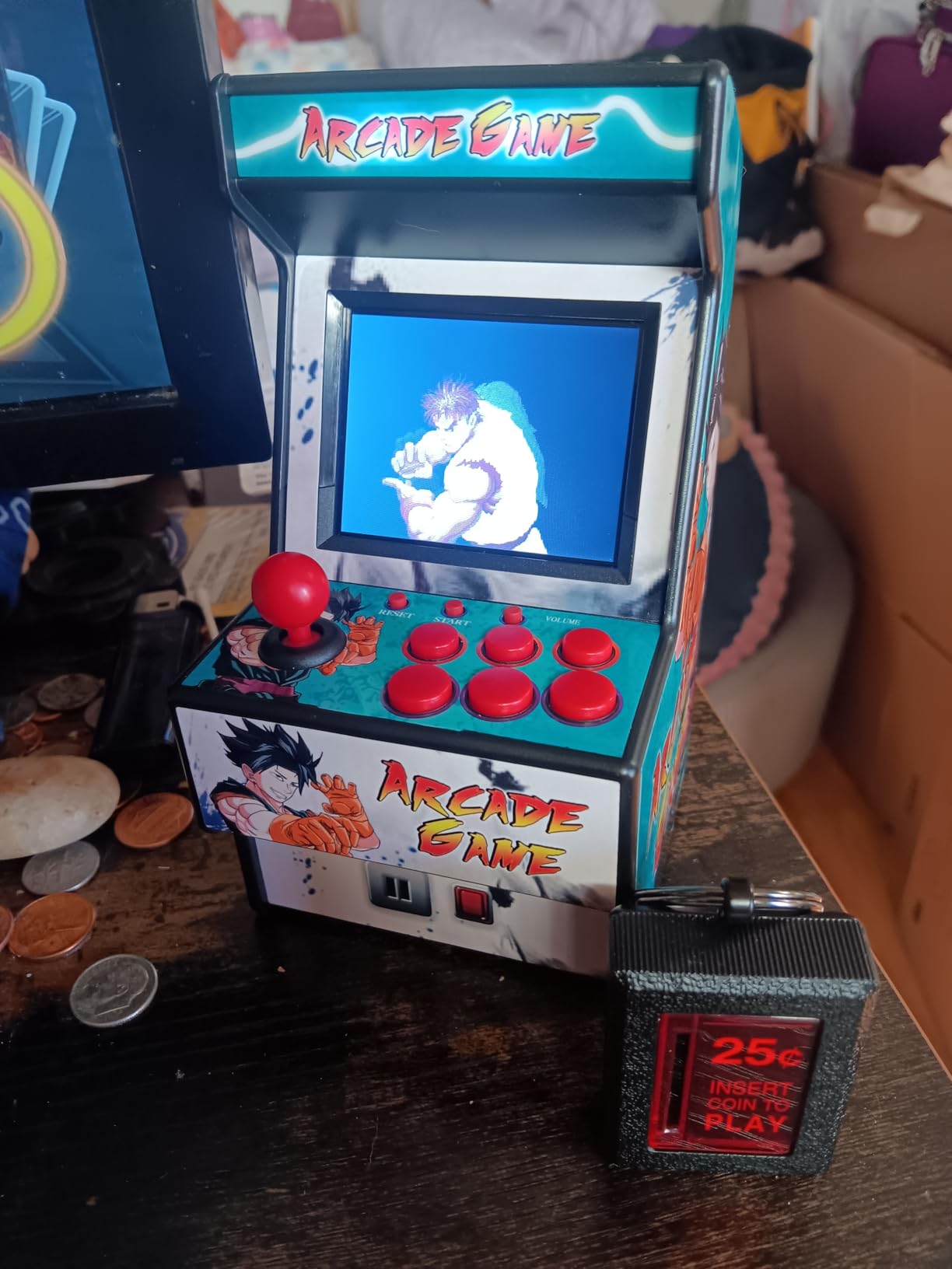 Mini Arcade Machine, Built in 156 Classic Retro Games, 2.8 Inch Screen customer photo 2