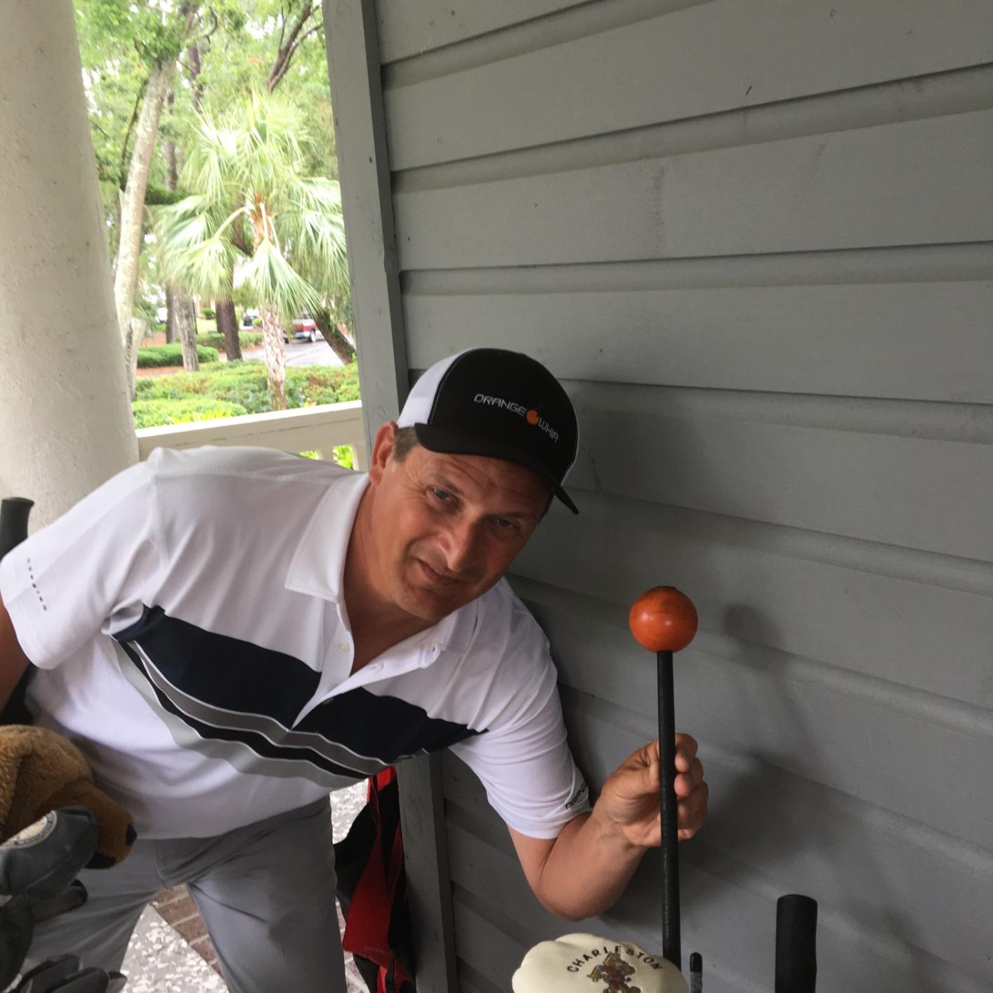 Orange Whip Golf Swing Trainer Aid Patented & Made in USA for Improved Rhythm, Flexibility, Balance, Tempo, and Strength *American Made* customer photo 1