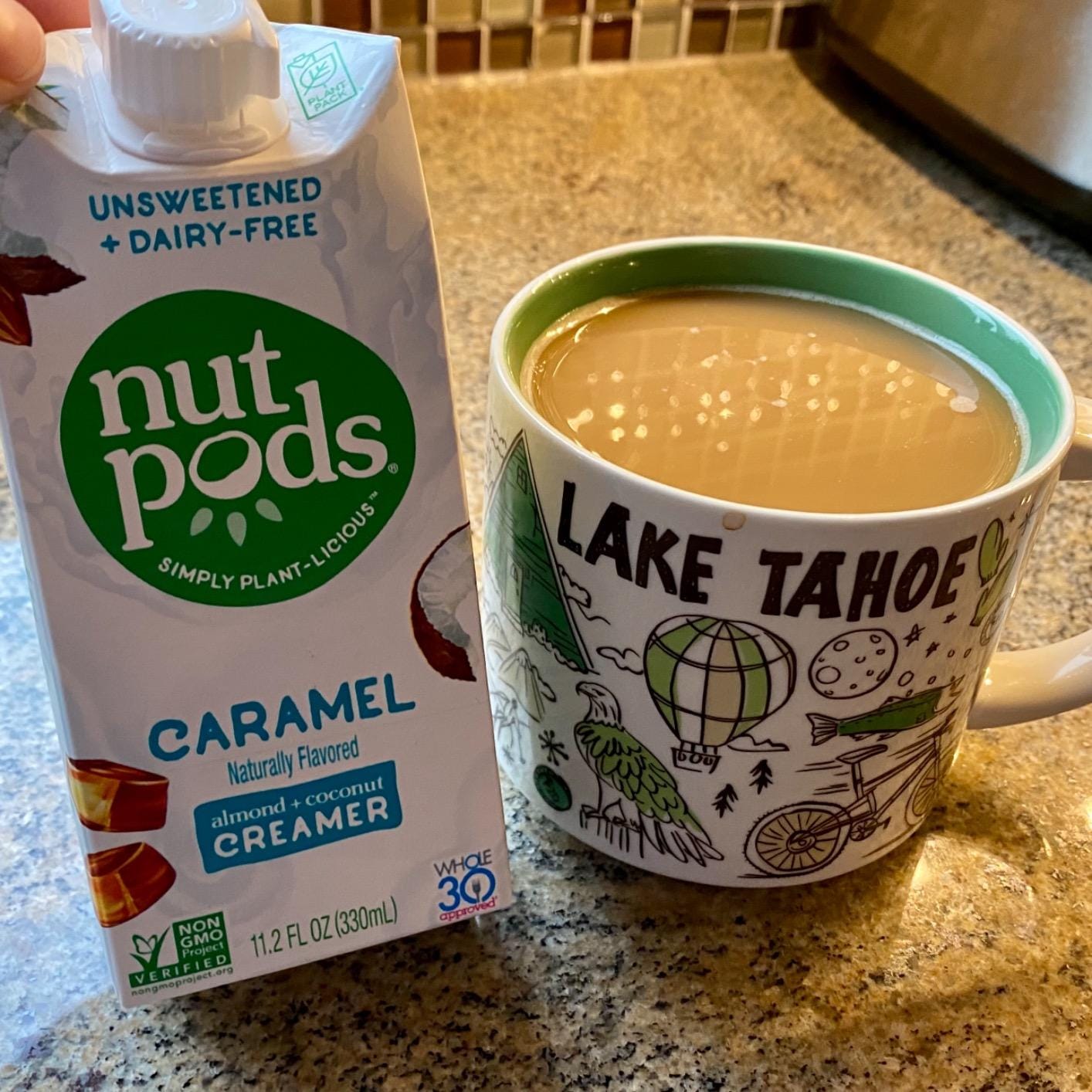 nutpods Caramel Unsweetened Non Dairy Coffee Creamer, 4-Pack customer photo 2
