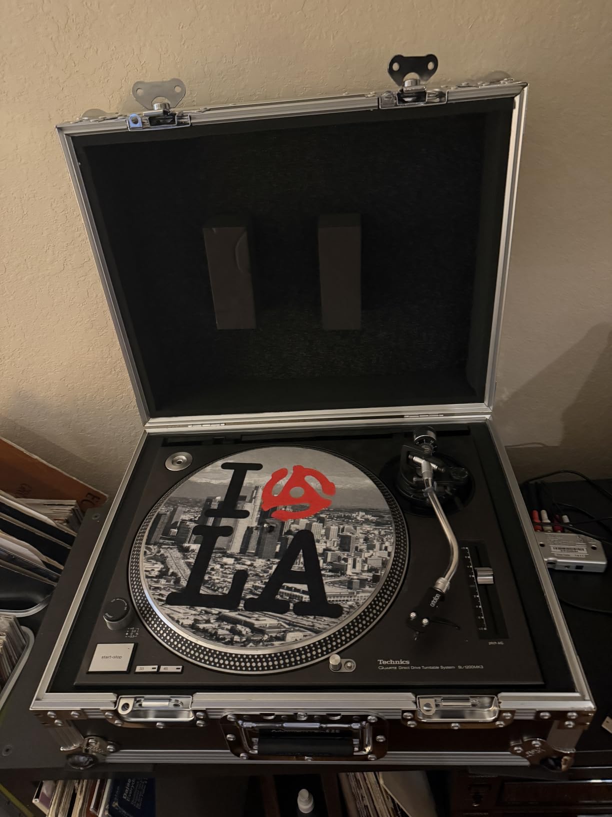 Turntable Flight Case Compatible with Technics 1200 - Harmony Cases | Foam lined interior, road ready DJ travel transport, protects your deck between gigs, built for touring and club setups customer photo 2