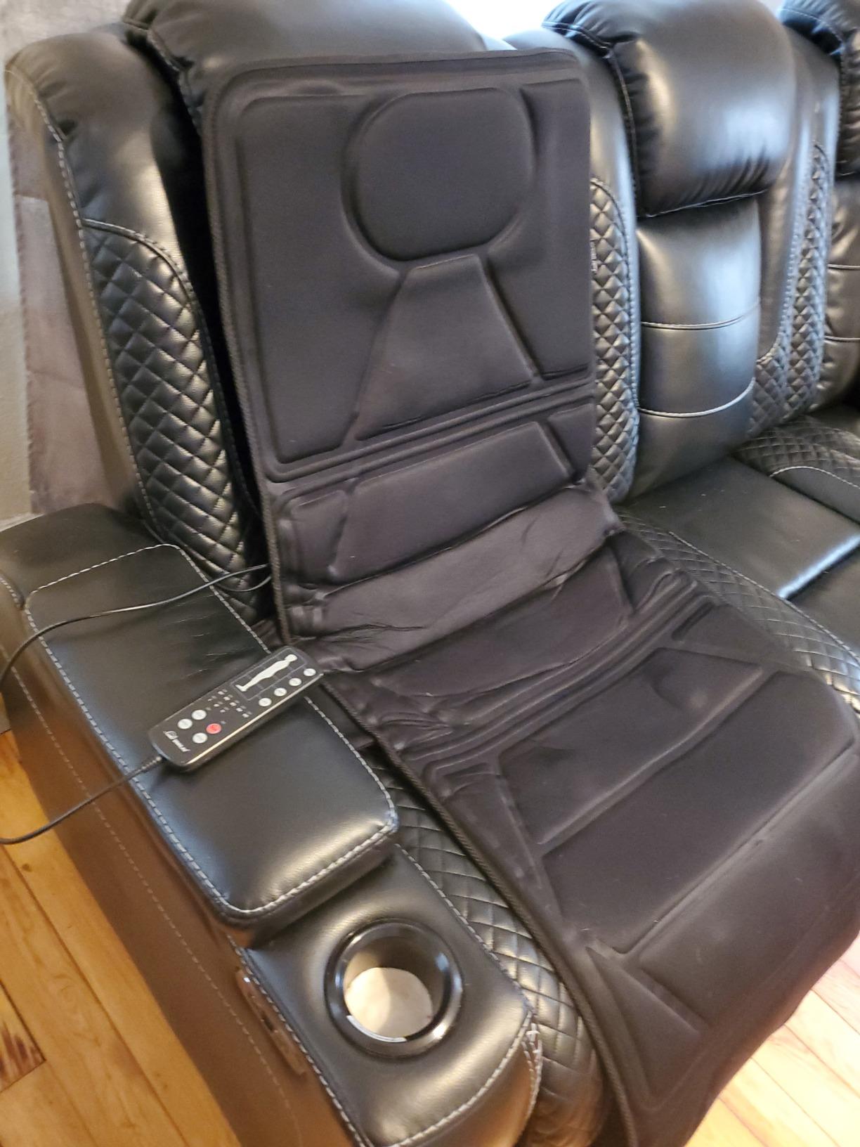 Snailax Full Body Massage Mat with Heat, 10 Motors Vibration Massage Pad customer photo 2