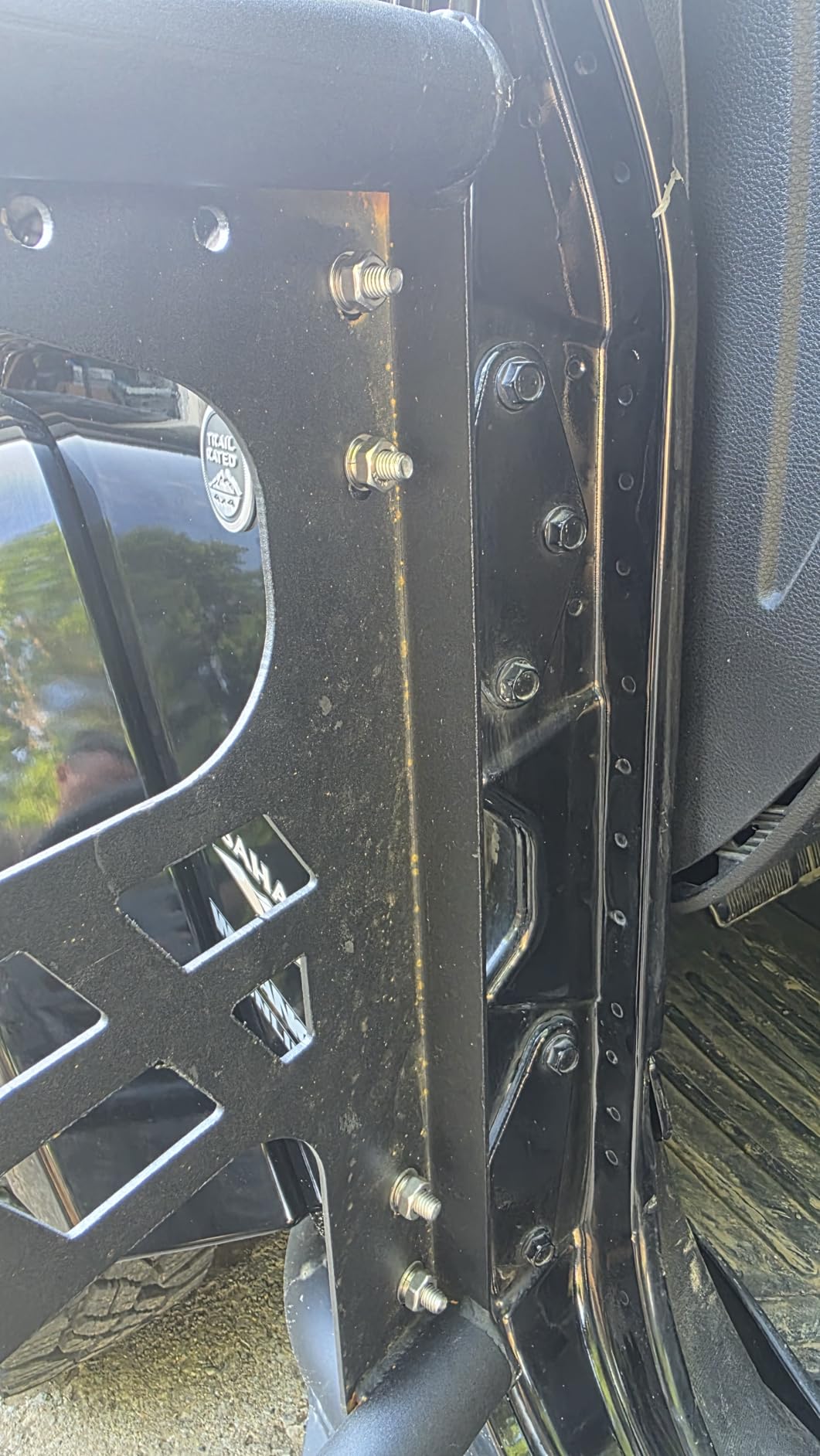 ECOTRIC Tube Doors Compatible with 07-18 Jeep Wrangler JK Unlimited 4-Door | Hunting Style; Front & Rear Tubular Half Doors Set; Heavy-Duty Steel Tube Off-Road Trail Door customer photo 1