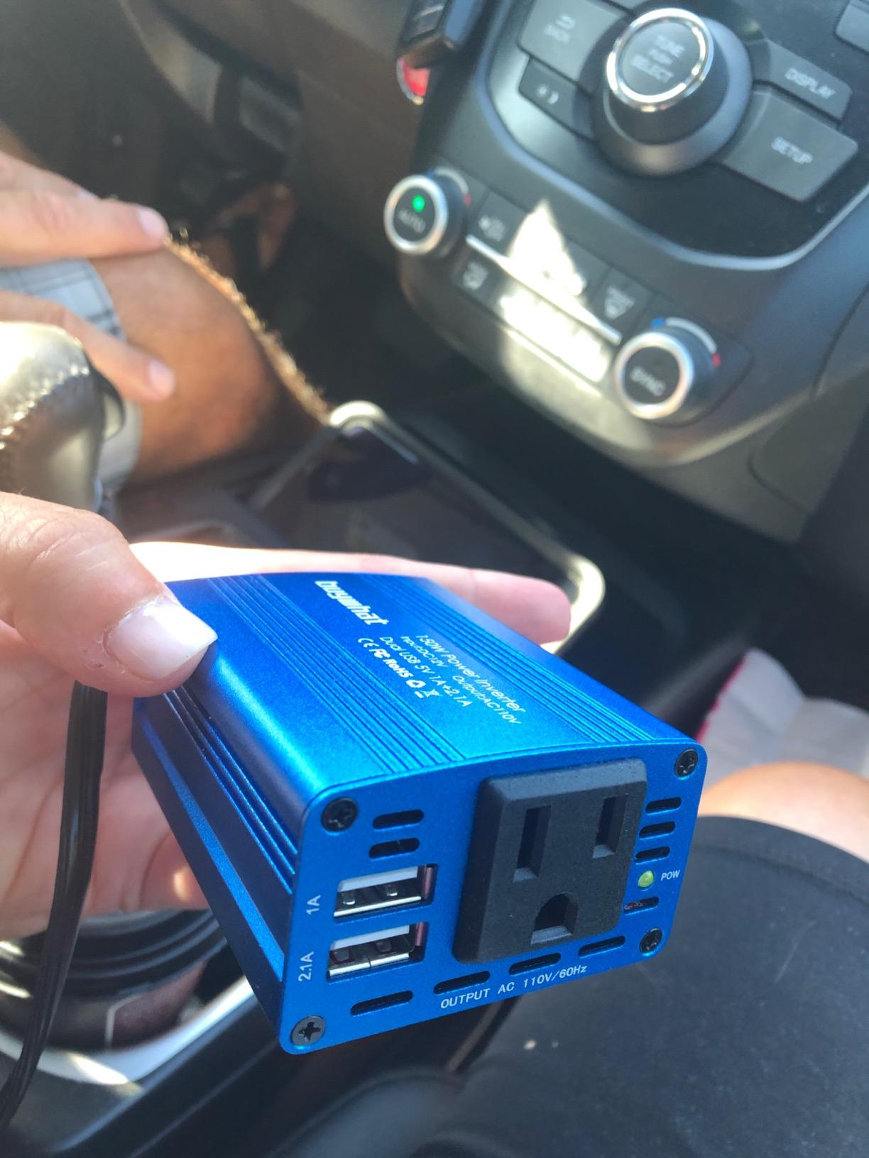 YSOLX 2000W Power Inverter 12V to 110V, DC to AC Inverter with 3 AC Outlets for RV Truck Camping, Home Emergency Use (4000W Peak) customer photo 2