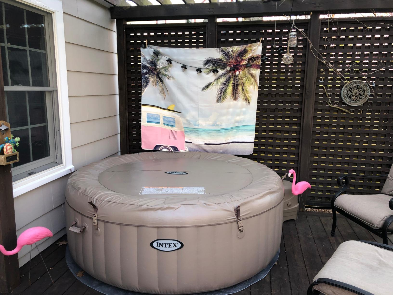 INTEX 28427E PureSpa Bubble Massage, Inflatable Spa Set, Tan, 6-Person customer photo 1