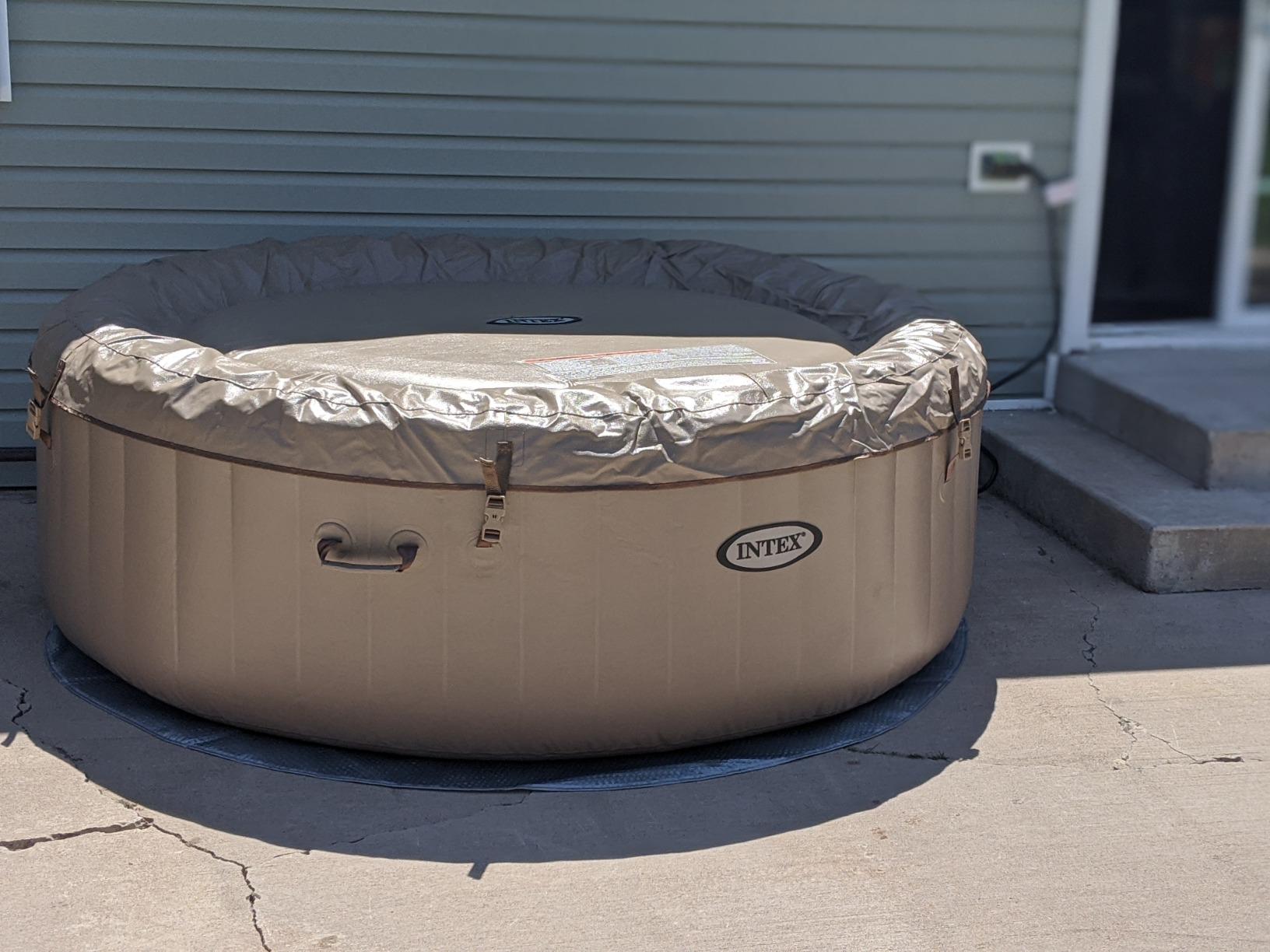 INTEX 28427E PureSpa Bubble Massage, Inflatable Spa Set, Tan, 6-Person customer photo 2
