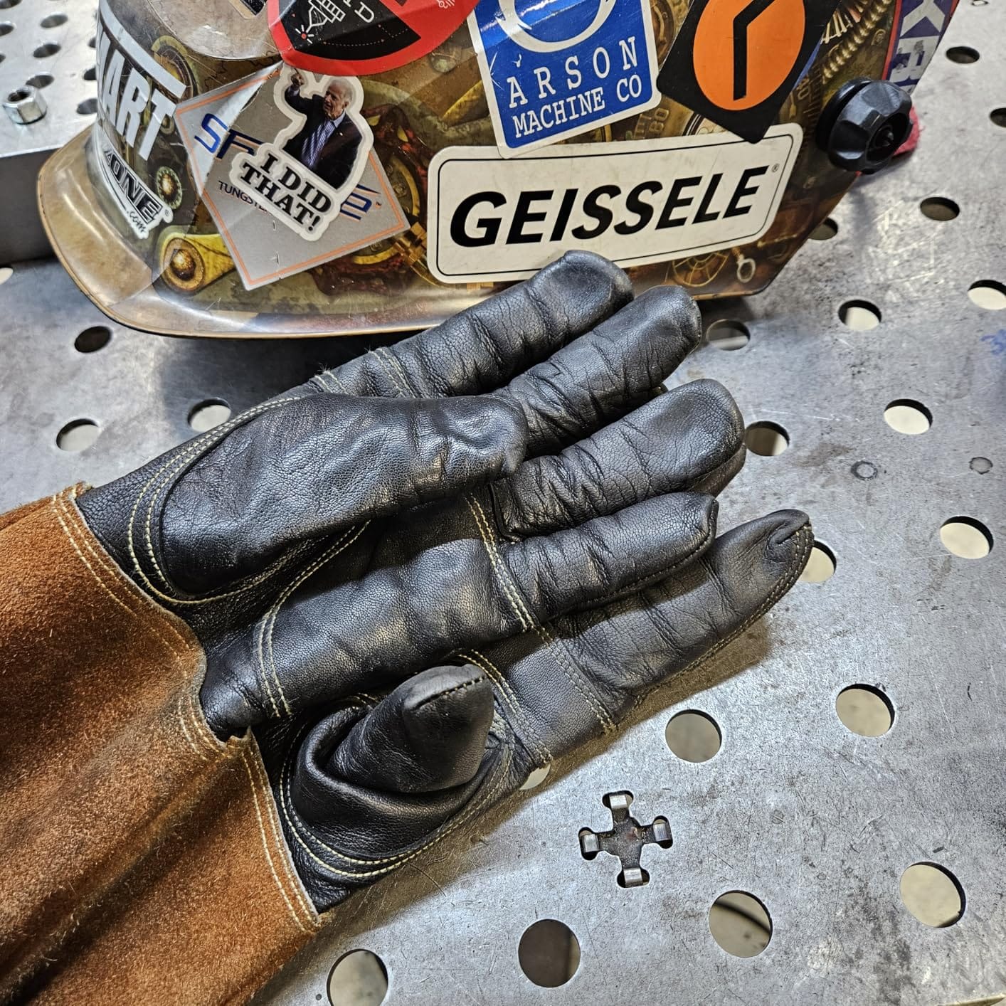 TIG Welding Gloves - Premium Black Goatskin Leather customer photo 1