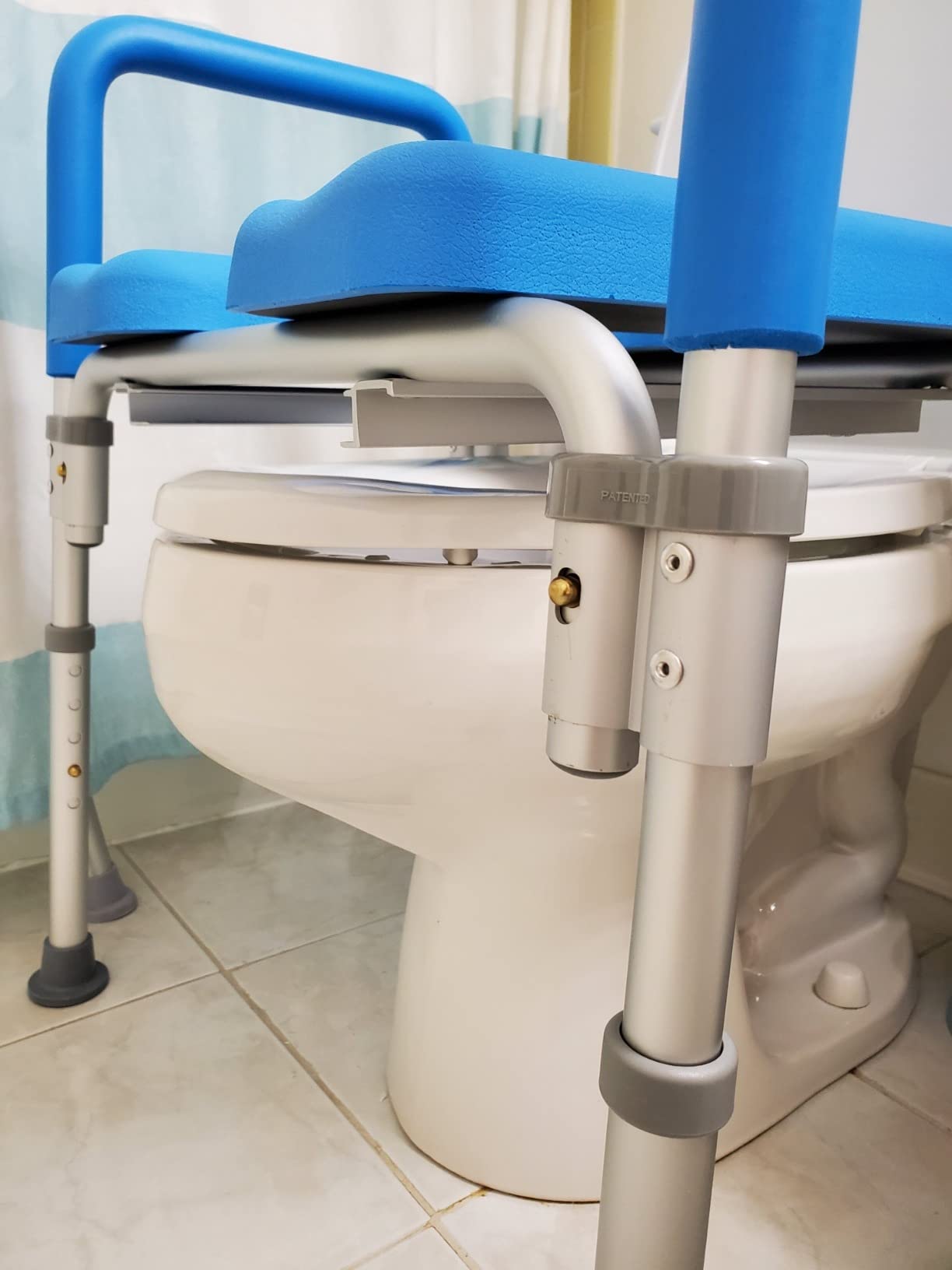 Ultimate Raised Toilet Seat with Handles, Padded, Armrests, Adjustable Height customer photo 2