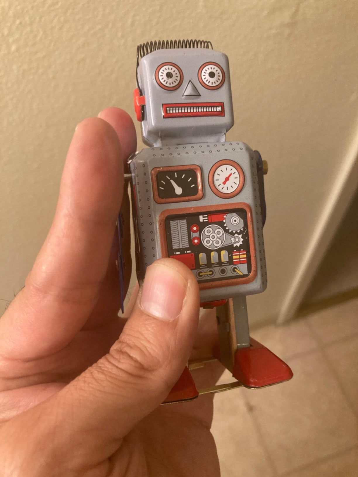 Wind Up Vintage Robot Retro Classic Clockwork Spring for Collection customer photo 2