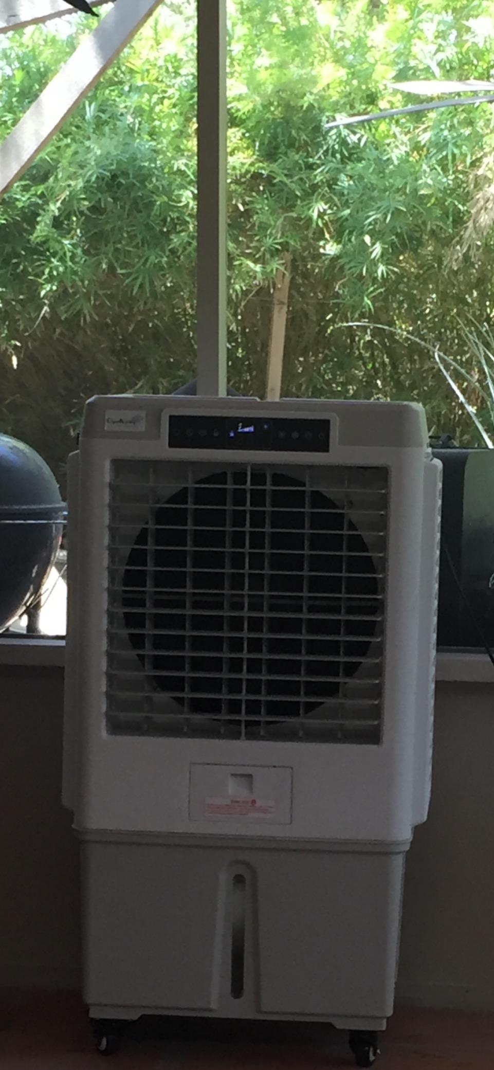 CK3000-S Evaporative Portable Swamp Cooler - 10 Gal Tank - 500 sq Ft Coversage - Variable Speeds - High Power 3000CFM - Outdoor Cooling for Tailgates, Patios, Camping, Barns, Shops customer photo 2