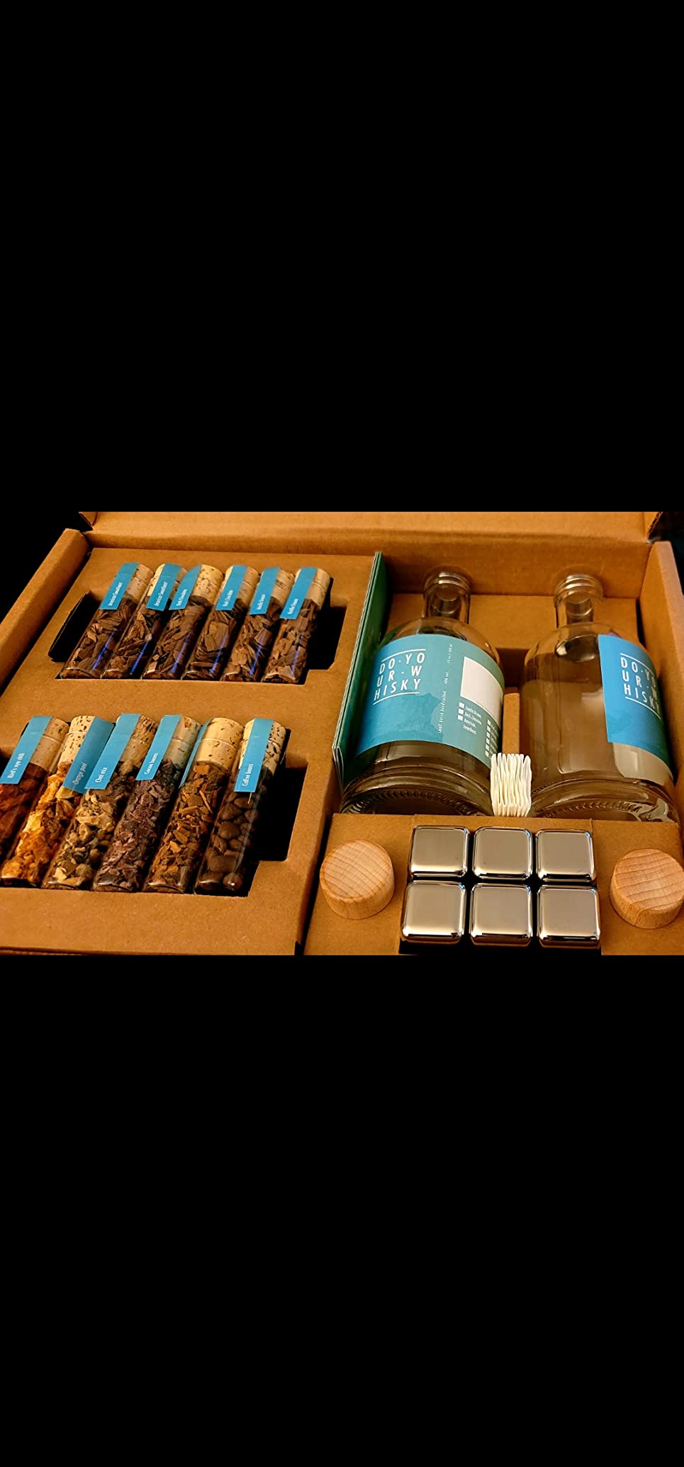 DO Your Whisky | DIY Whiskey Infusion Set | Whiskey Making Kit | 12 Woodchips & Botanicals | 6 Whiskey Stones & Recipe Guide Anniversary, or Birthday Gift for Him customer photo 2
