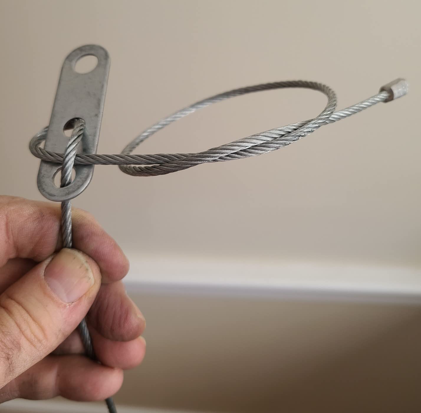 Garage Door Cable and Pulley Replacement Kit Including 4 Galvanized Aircraft Cables (2 Pairs) - 3/32
