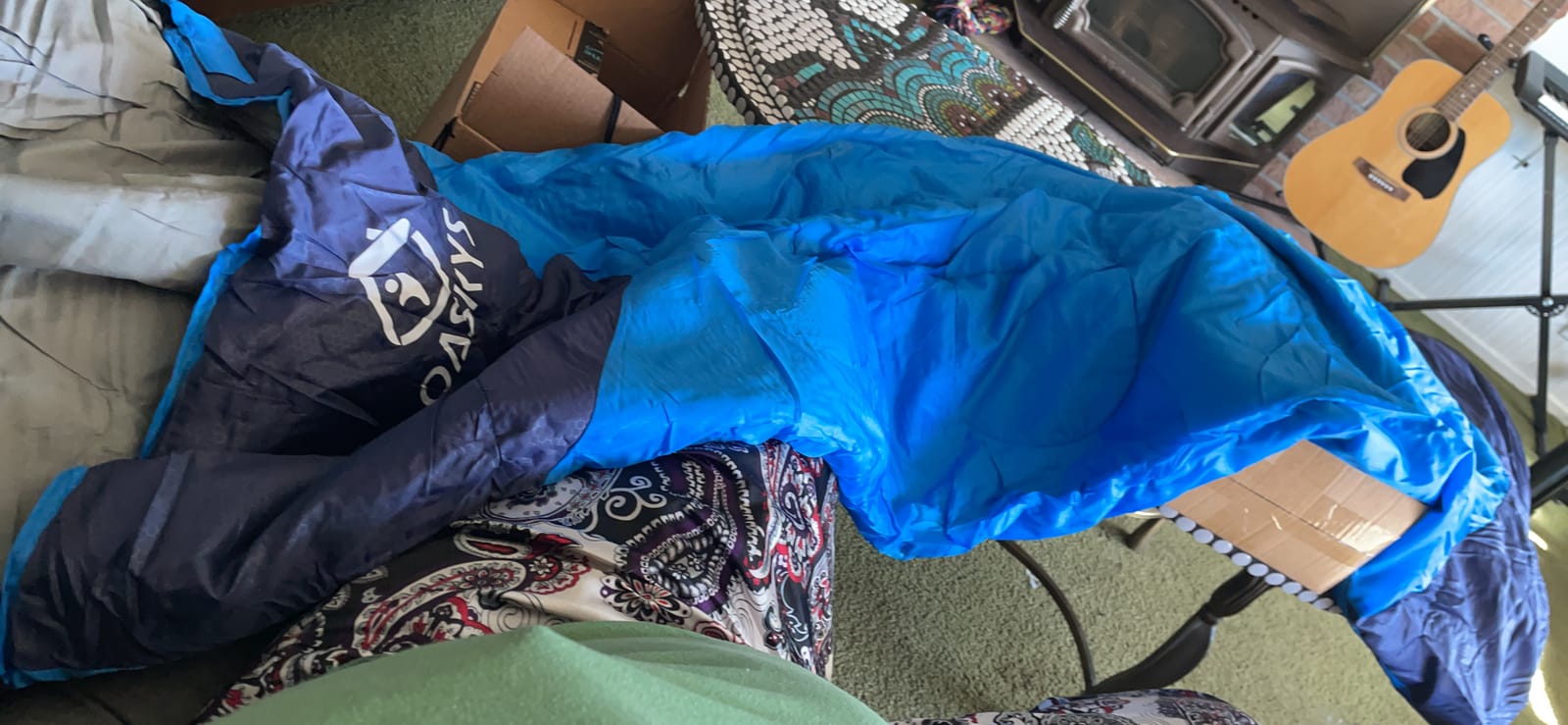 oaskys Camping Sleeping Bag - 3 Season Warm & Cool Weather - Summer Spring Fall Lightweight Waterproof for Adults Kids - Camping Essentials Gear Accessories Hiking Sleep Must Haves customer photo 2