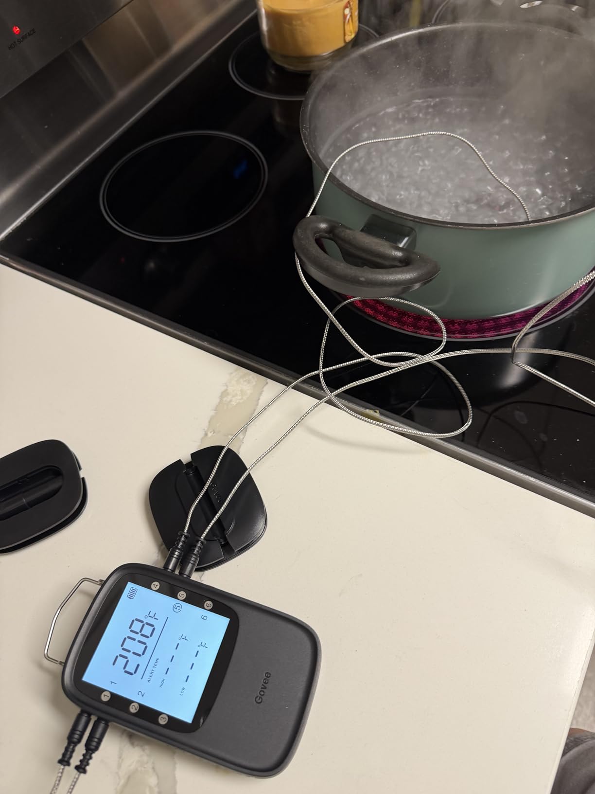 Govee Bluetooth Meat Thermometer Digital with Smart App Timer and Alerts | 2 Probes, 230ft Bluetooth Range, Smart LCD Backlight, Free Data Storage, Grill Thermometer for Cooking Turkey, Beef, Fish customer photo 1