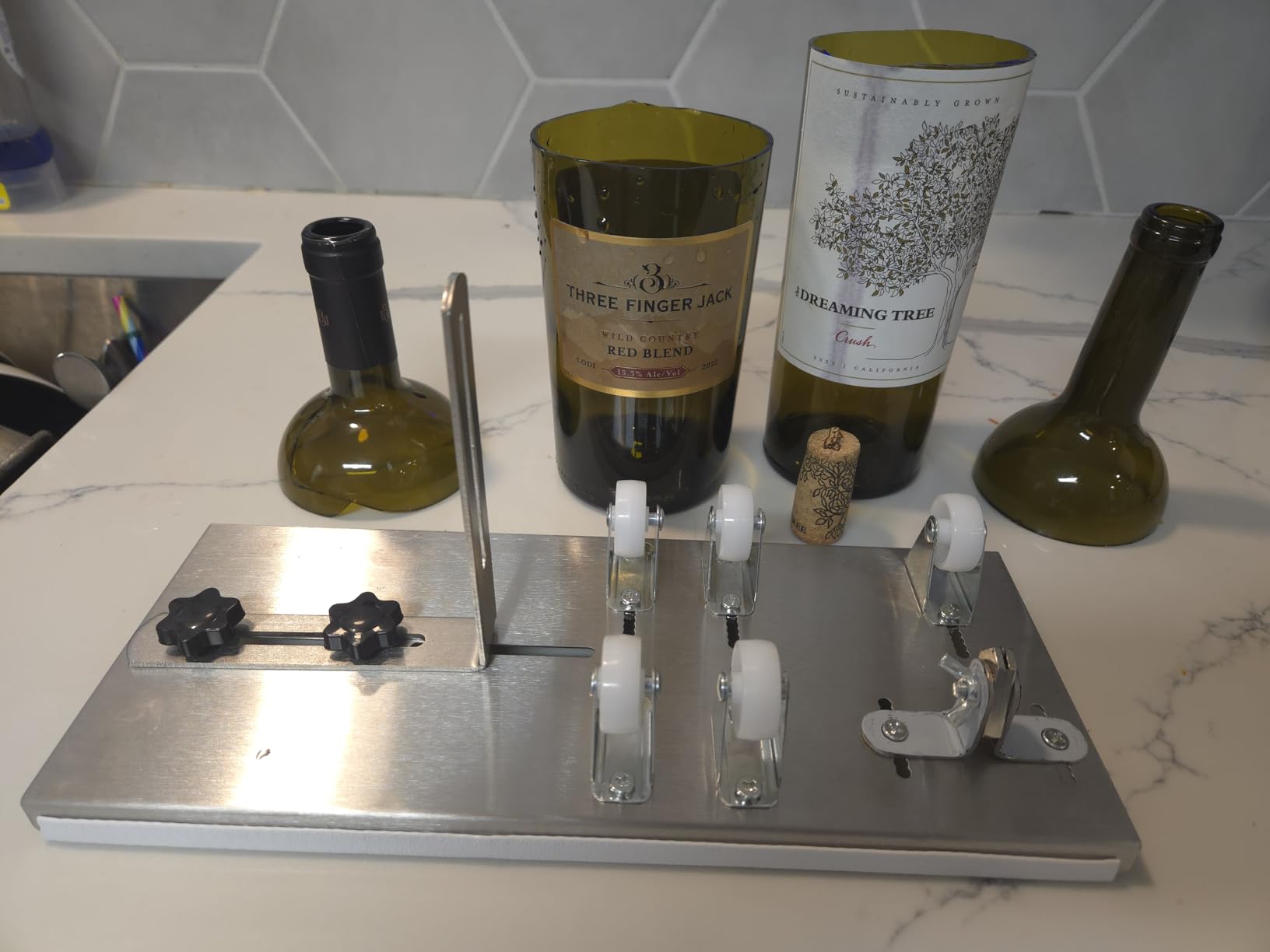 Glass Cutter 2mm-20mm, Upgrade Glass Cutter Tool, Pencil Style Oil Feed Carbide Tip for Glass Cutting/Tiles/Mirror/Mosaic. customer photo 2