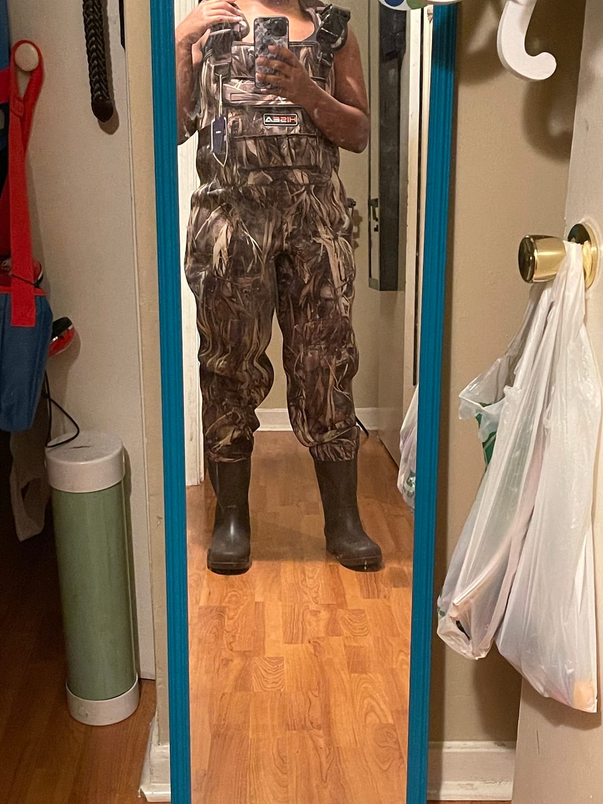 HISEA Chest Waders for Men Neoprene Hunting Wader Waterproof Bootfoot Wader customer photo 2