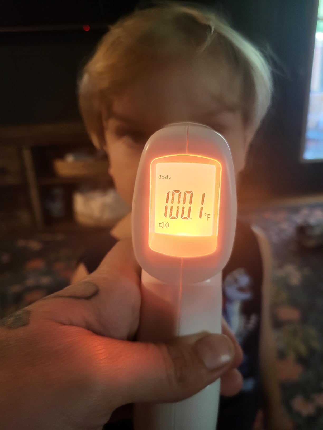 Berrcom Thermometer, 3 in 1 Contactless Infrared Fever Check Thermometer for Forehead, Ideal for Baby, Infant, Kids, and Adults, Batteries Not Included, JXB-178 (White) customer photo 2
