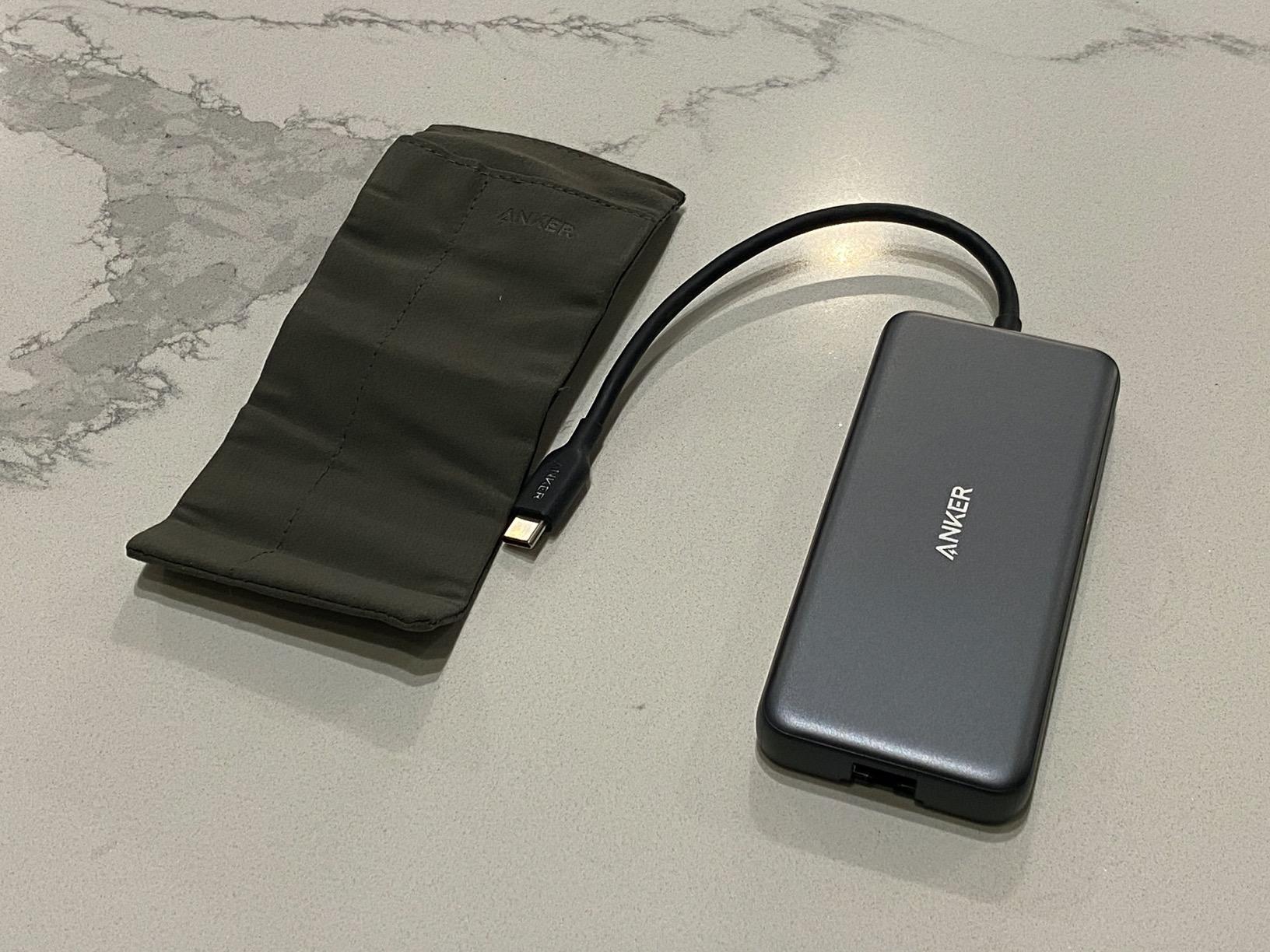 Anker USB-C Hub, 8-in-1 Multiport Ethernet Adapter with 4K@60Hz HDMI Port, 85W Max PD, 10Gbps USB-C & 2 USB-A Data Ports, microSD/SD Card Reader for USB C Laptops, MacBook Pro, XPS, iPad customer photo 2