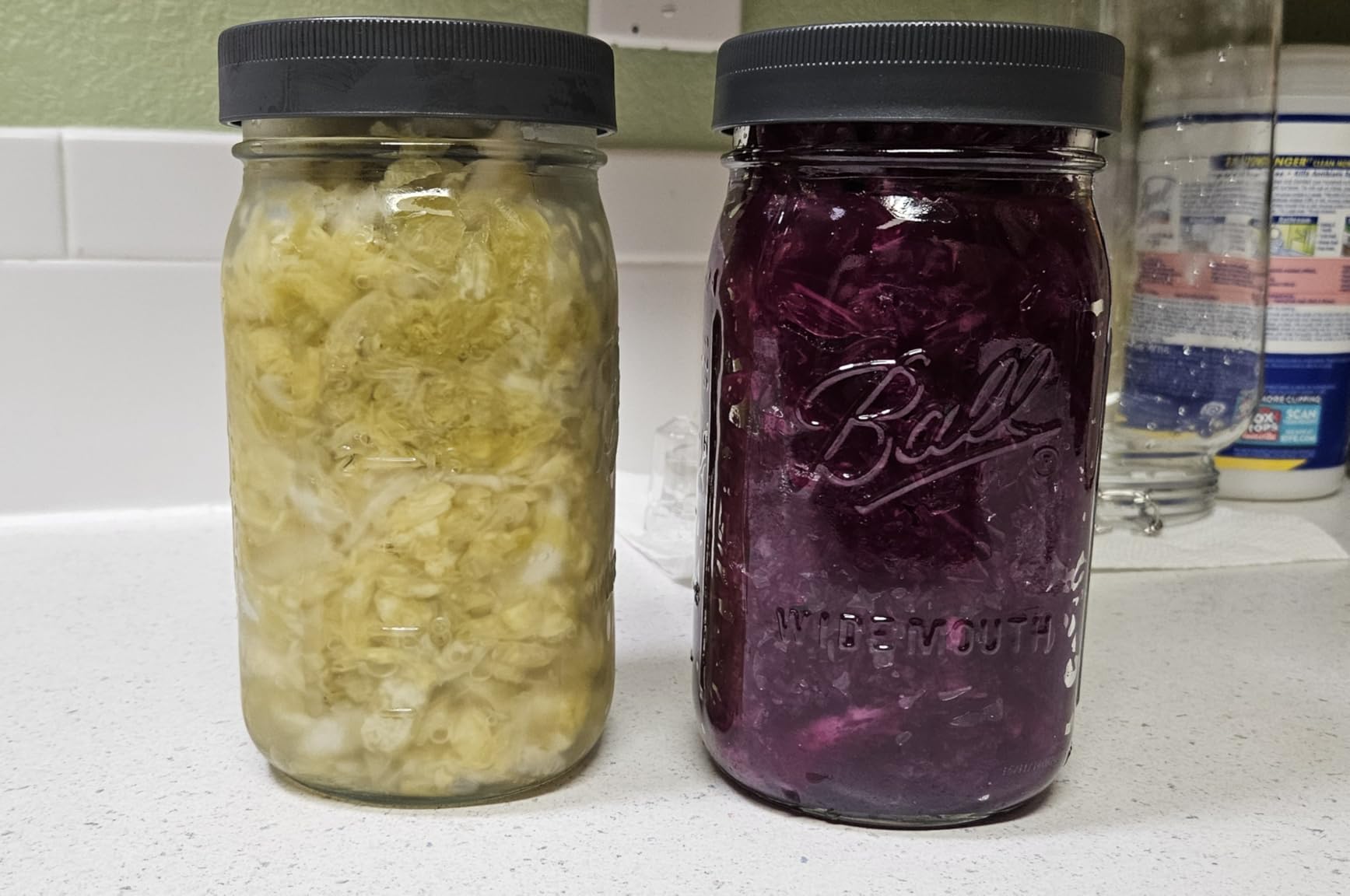 JILLMO 1.5L Wide Mouth Glass Fermentation Jar with Airlock & Weight, 2 Pack | Fermenting Kit for Making Sauerkraut, Kimchi, Pickles and Vegetables customer photo 1