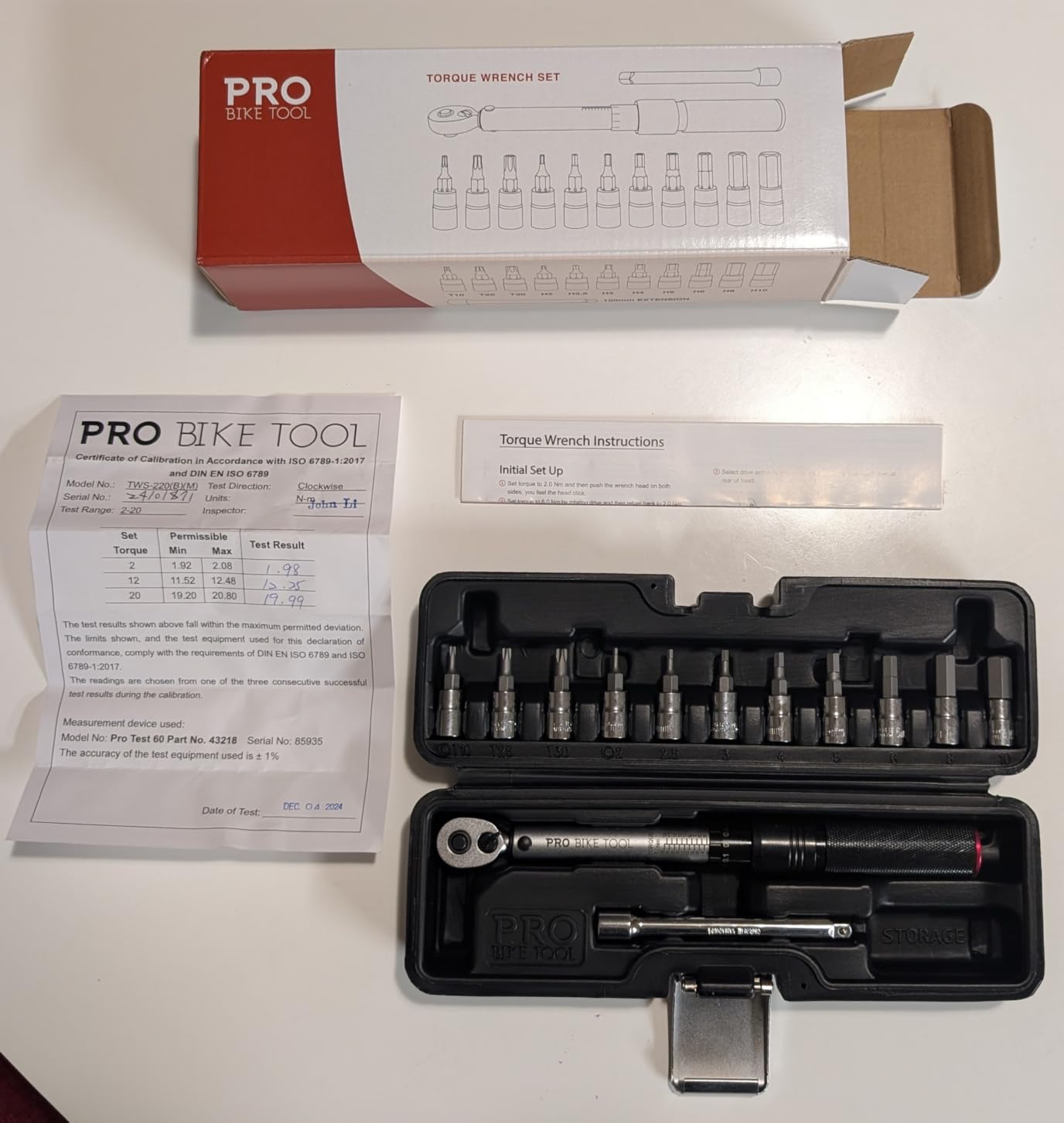 PRO BIKE TOOL Bike Torque Wrench Set - 1/4 Inch Drive, 2.2-16.9 Nm customer photo 1