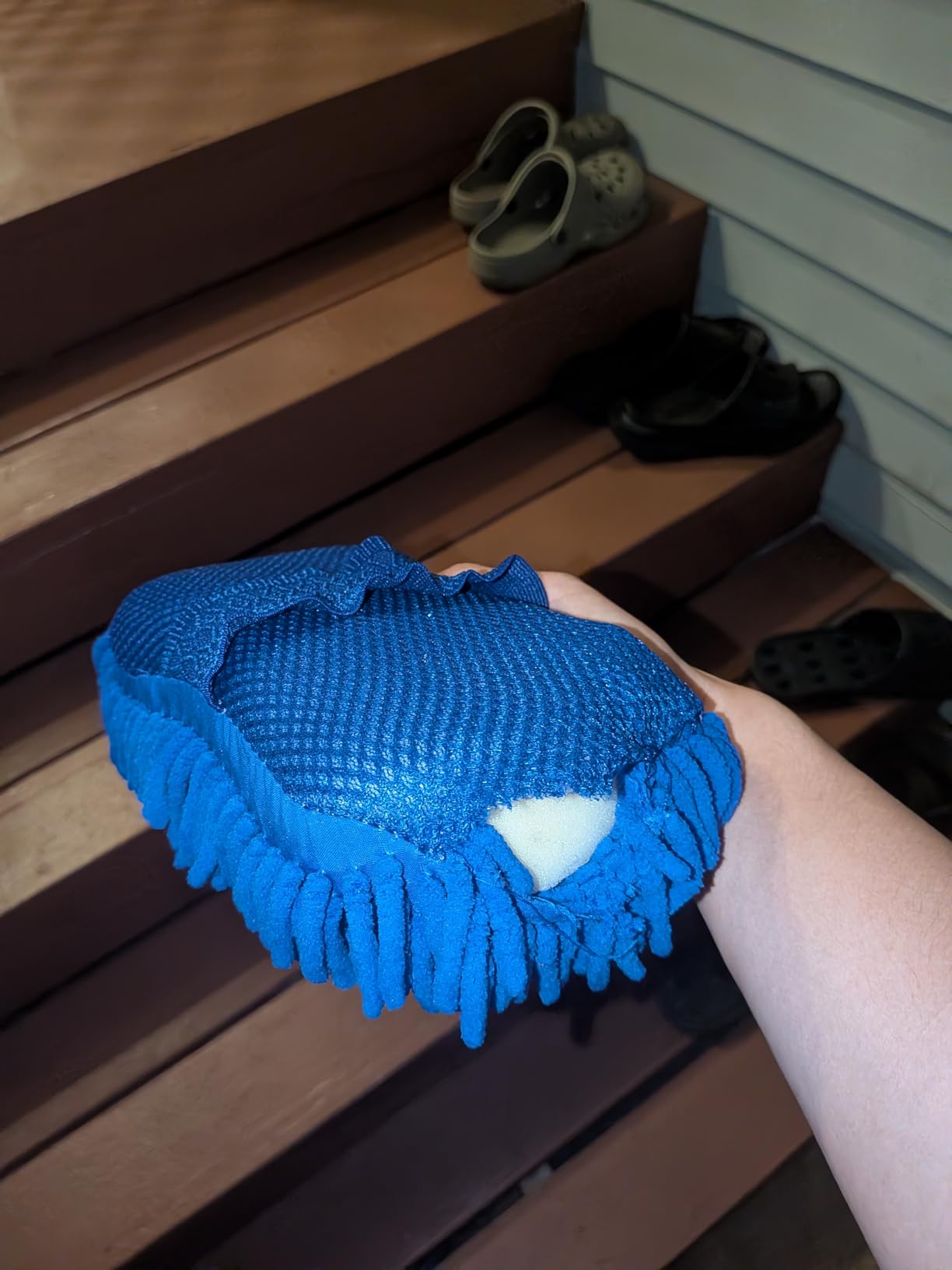 22Pcs Car Wash Cleaning Tools Kit Car Detailing Set with Blue Canvas Bag Collapsible Bucket Wash Mitt Sponge Towels Tire Brush Window Scraper Duster Complete Interior Car Care Kit customer photo 2