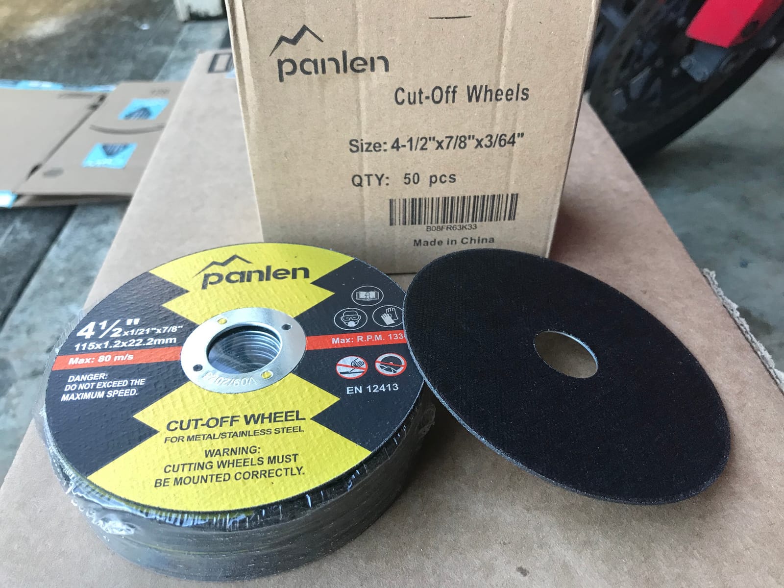 50 Pack Cut Off Wheels 4 1/2 Inch, Metal Cutting Disc for Angle Grinder customer photo 1