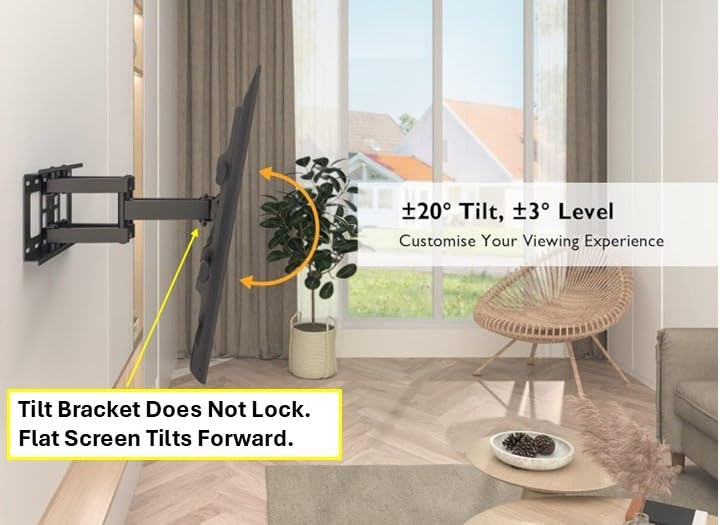BONTEC Full Motion TV Wall Mount for 37-85 Inch TVs, Heavy Duty Swivel Tilt customer photo 1