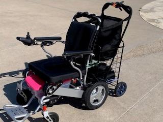 Porto Mobility Ranger Discovery XL Wide Seat Lightweight Foldable Heavy Duty Weatherproof Electric Wheelchair, Portable, only 50 lbs Powerful Motors All Terrain Folding Power Wheelchair (XL Wide Seat) customer photo 2