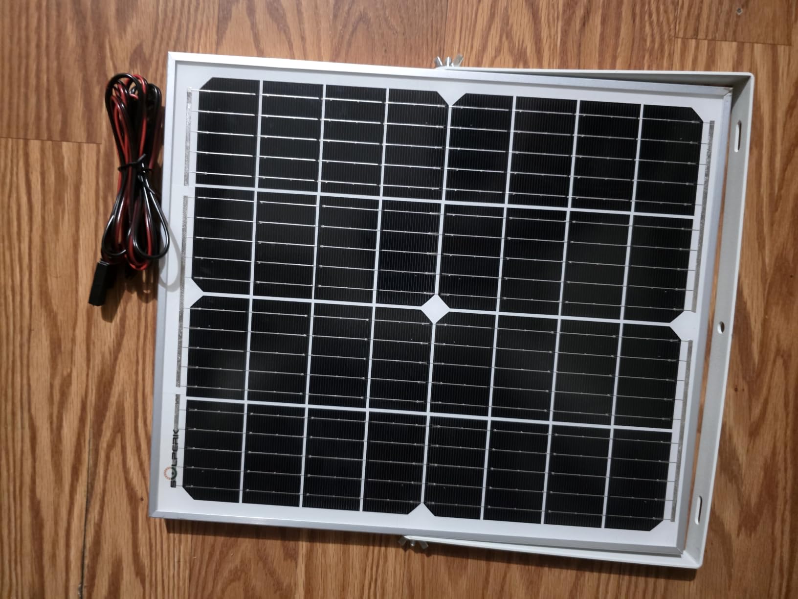 SOLPERK Solar Panel Kit 20W 12V Solar Battery Charger Maintainer + Controller, Solar Battery Trickle Charger + Smart MPPT Controller Adjustable Mount Bracket for Boat Car RV Motorcycle Marine Automotive customer photo 1