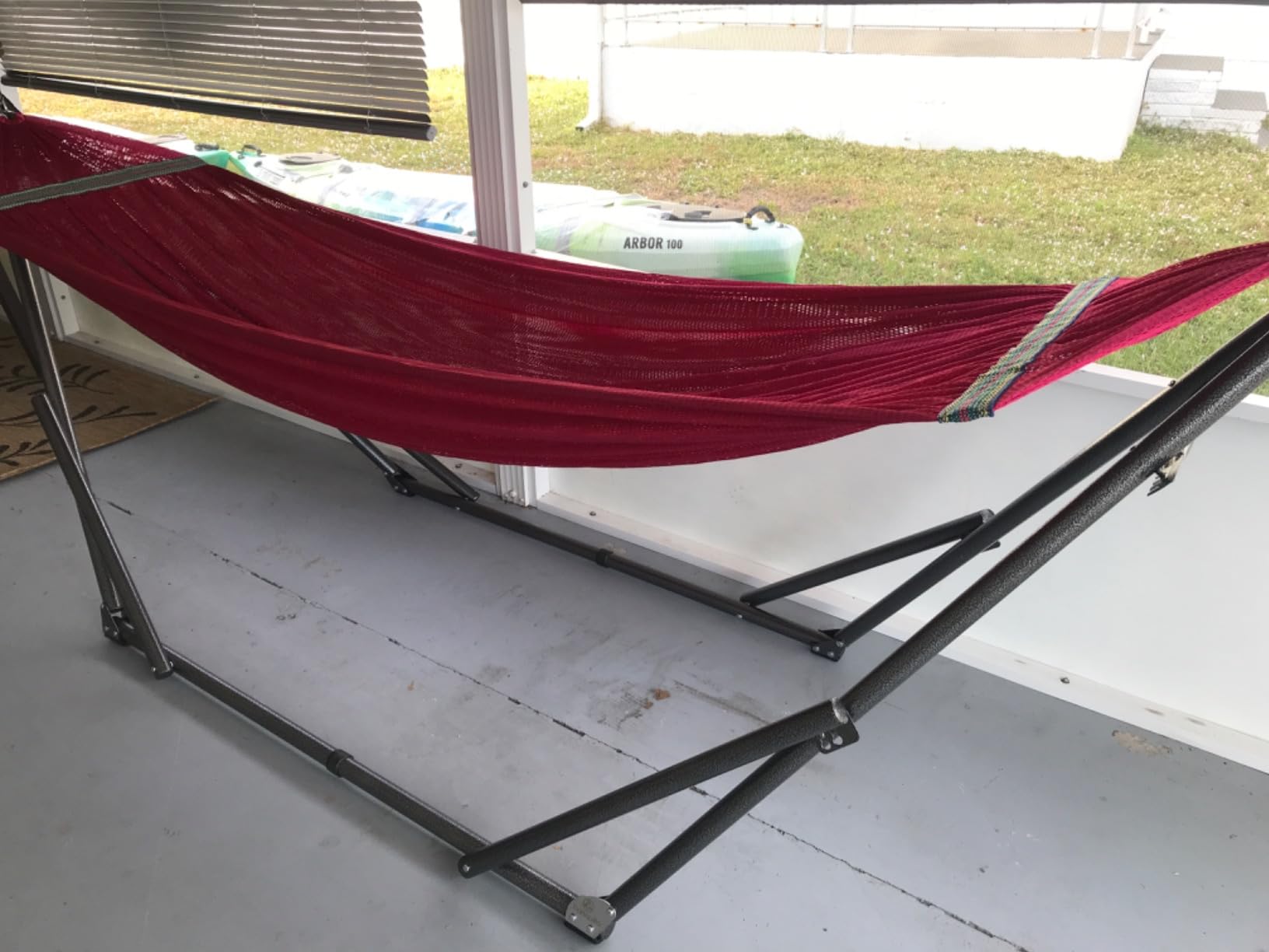 Tranquillo 2-Person 600lbs Instant Hammock with Stand, Black customer photo 2