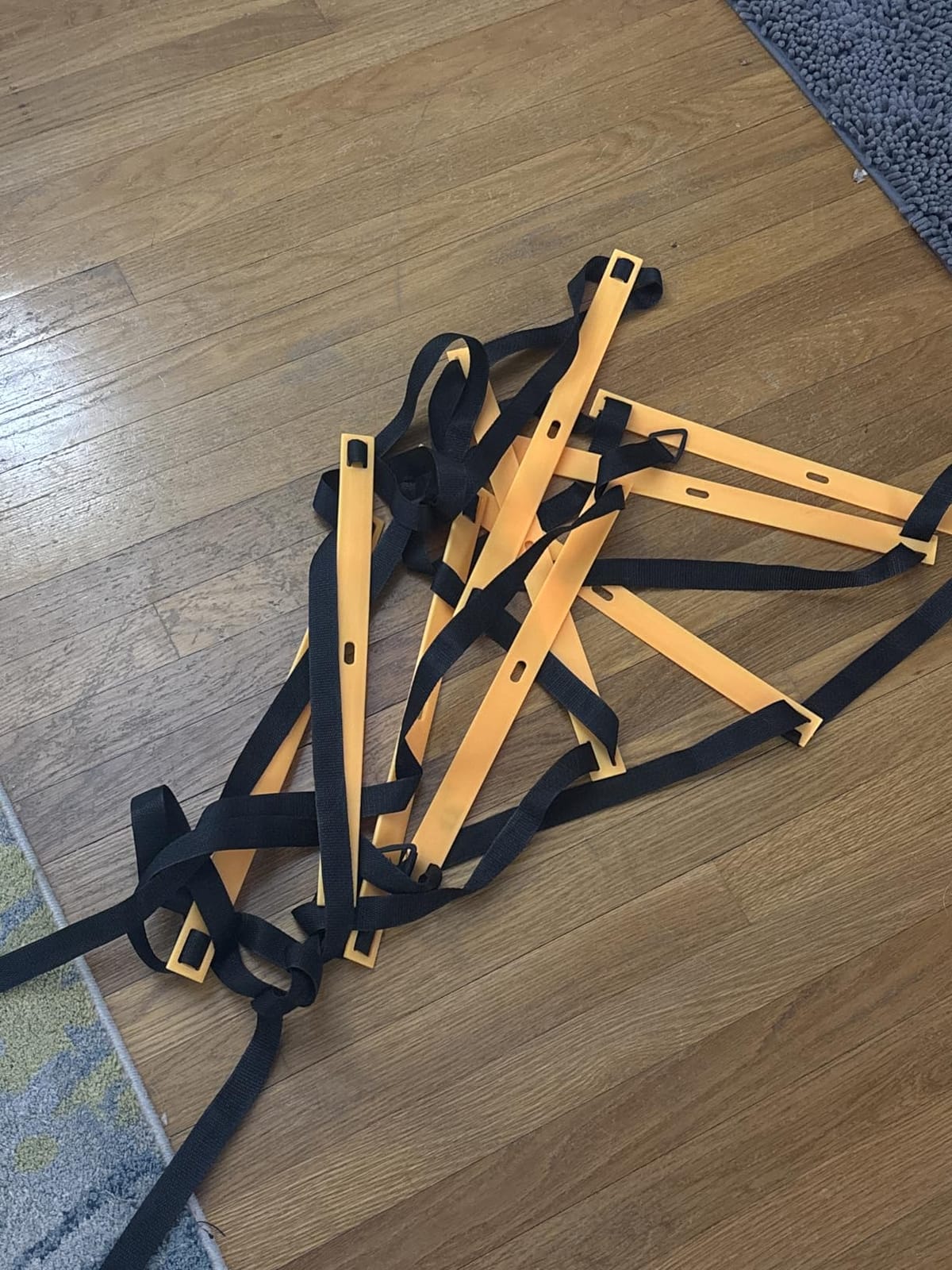 20ft Sports Agility Ladder for Men Women and Kids, Speed Youth Soccer Agility Training Equipment for Football, Exercise, Tennis, Legs Workout with Speed Parachute and Carry Bag customer photo 1
