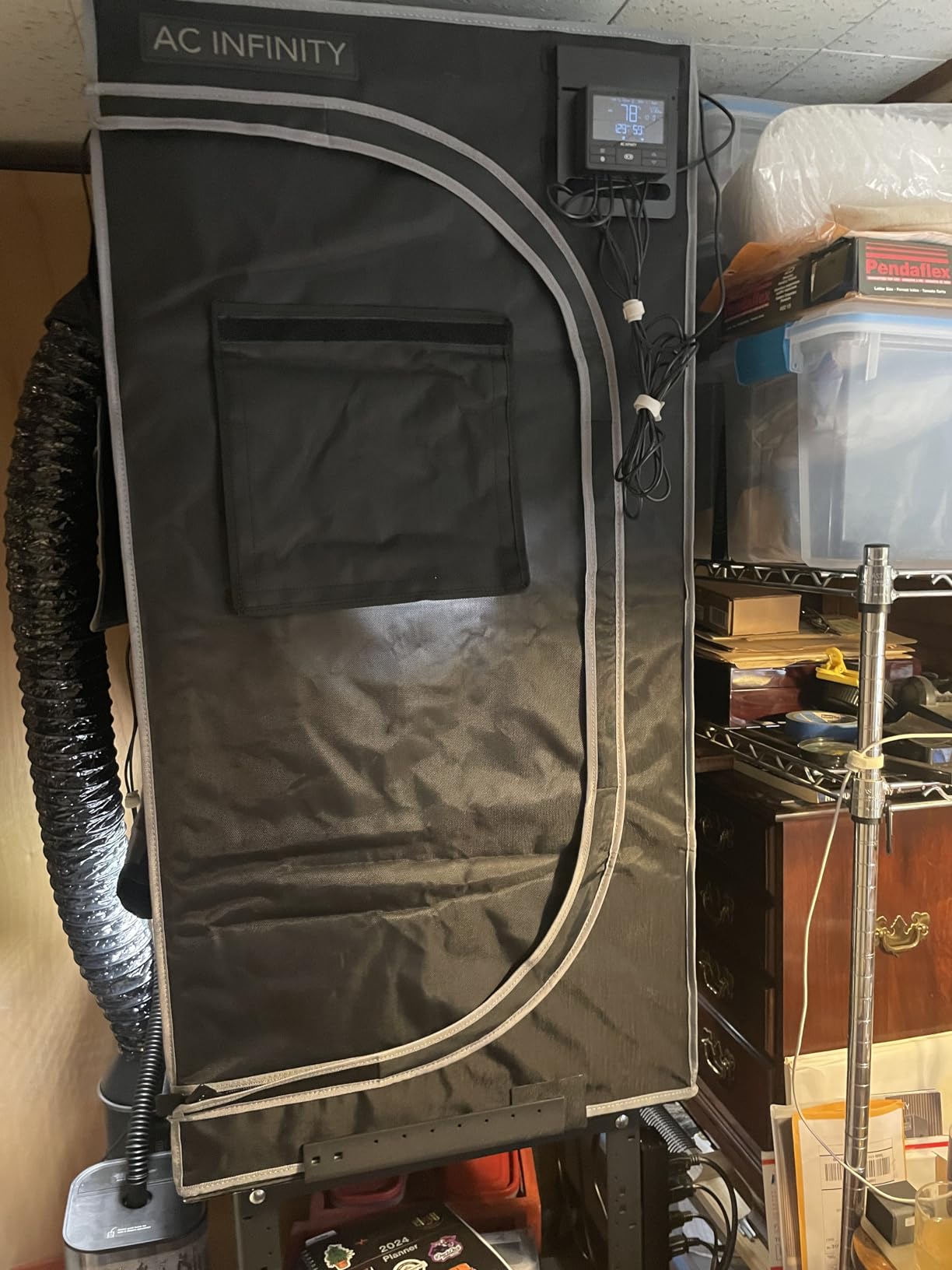 AC Infinity CLOUDLAB 866, Advance Grow Tent 5x5, 2000D Mylar Canvas, 1