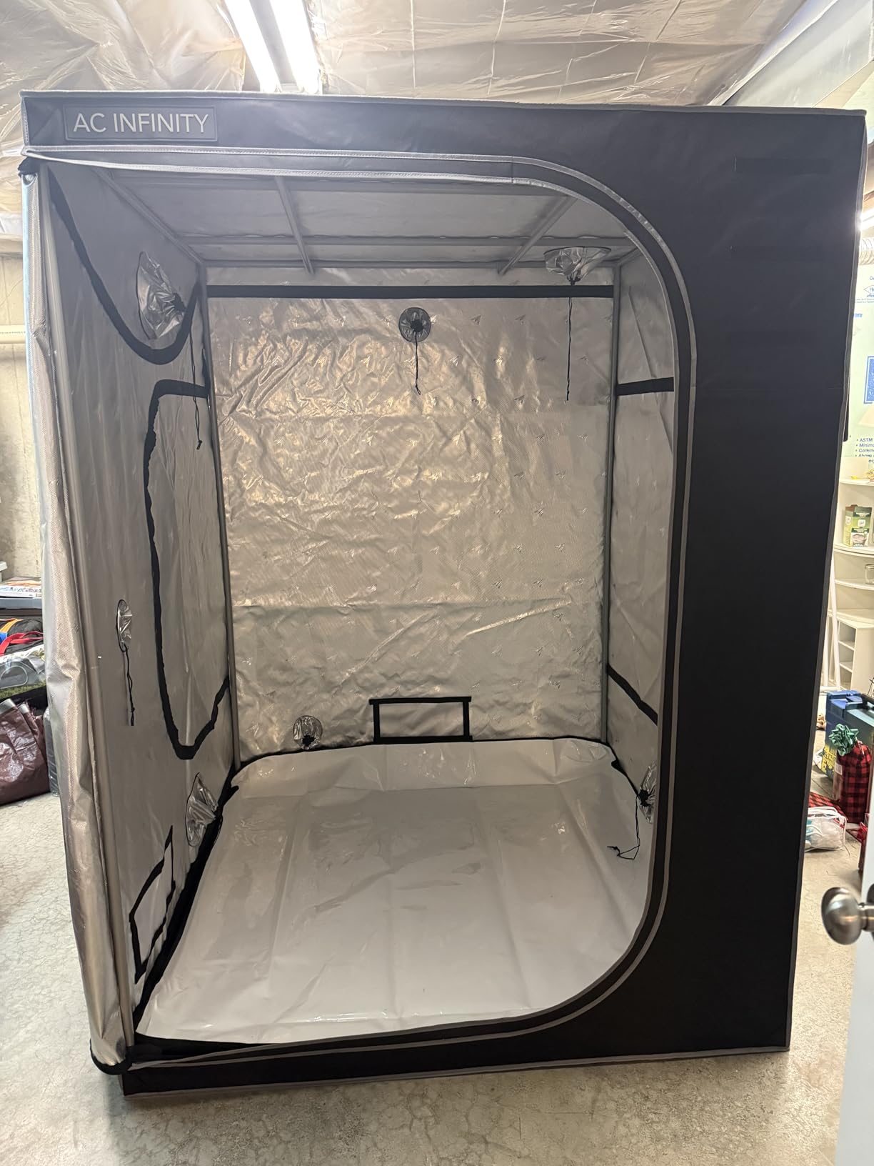AC Infinity CLOUDLAB 866, Advance Grow Tent 5x5, 2000D Mylar Canvas, 1