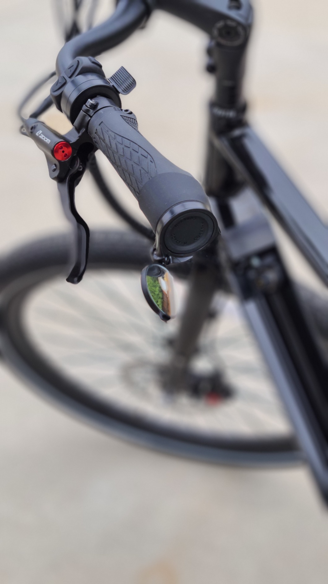 THE BEAM - CORKY Urban - Folding Rear-View Bicycle Mirror for Handlebars, Bike Mirror Handlebar Mount - Mini Lens with Wide View and 360-degree Rotation customer photo 1