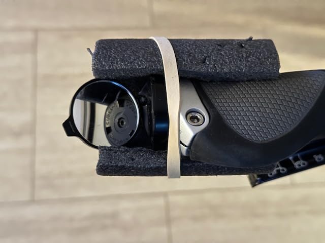 THE BEAM - CORKY Urban - Folding Rear-View Bicycle Mirror for Handlebars, Bike Mirror Handlebar Mount - Mini Lens with Wide View and 360-degree Rotation customer photo 2