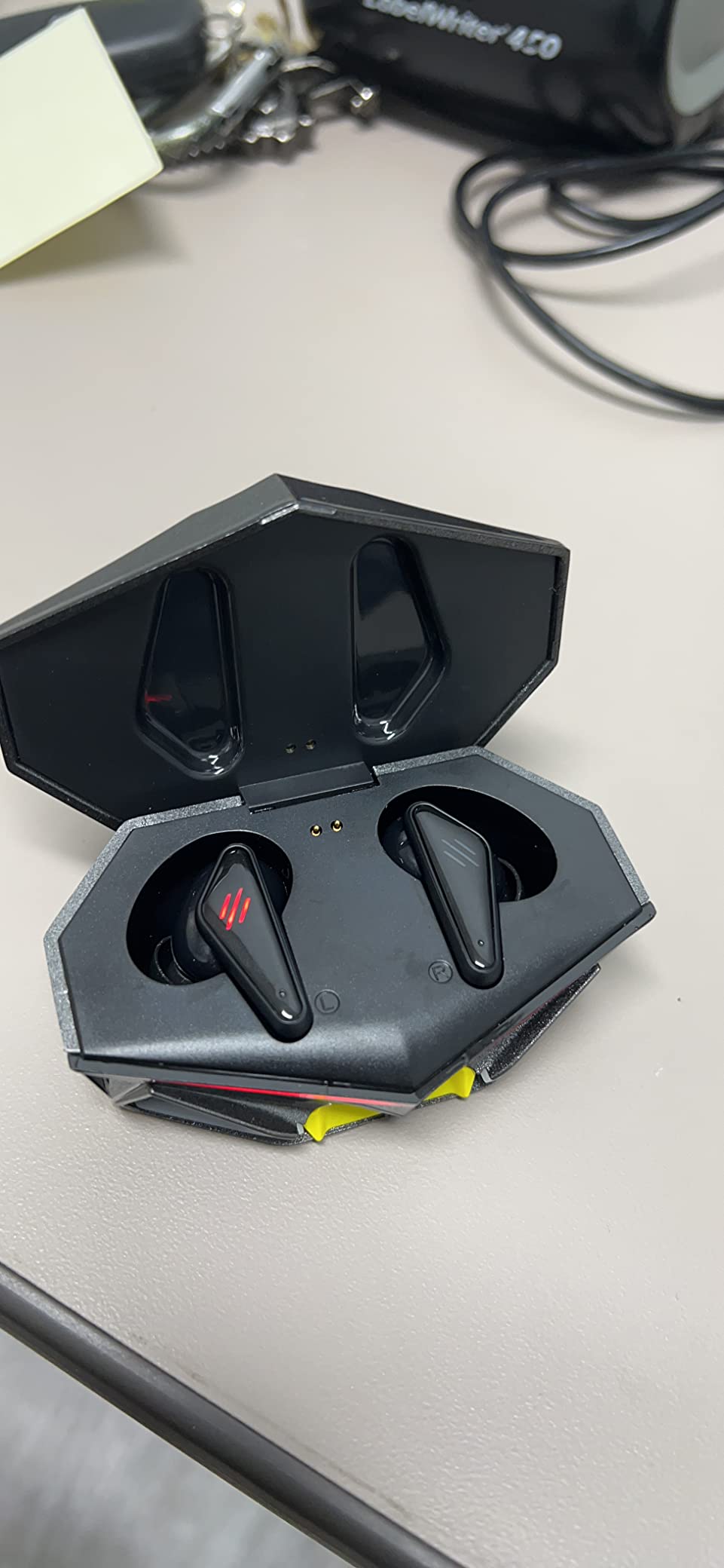 Wireless Gaming Earbuds, 65ms Low-Latency Bluetooth V5.0 Earphones, 3-Hole Noise Reduction Headphone, Dual-Mode TWS in-Ear Earbuds for Call of Duty Gamers, Black-K5S Game Earphone, K55 customer photo 1