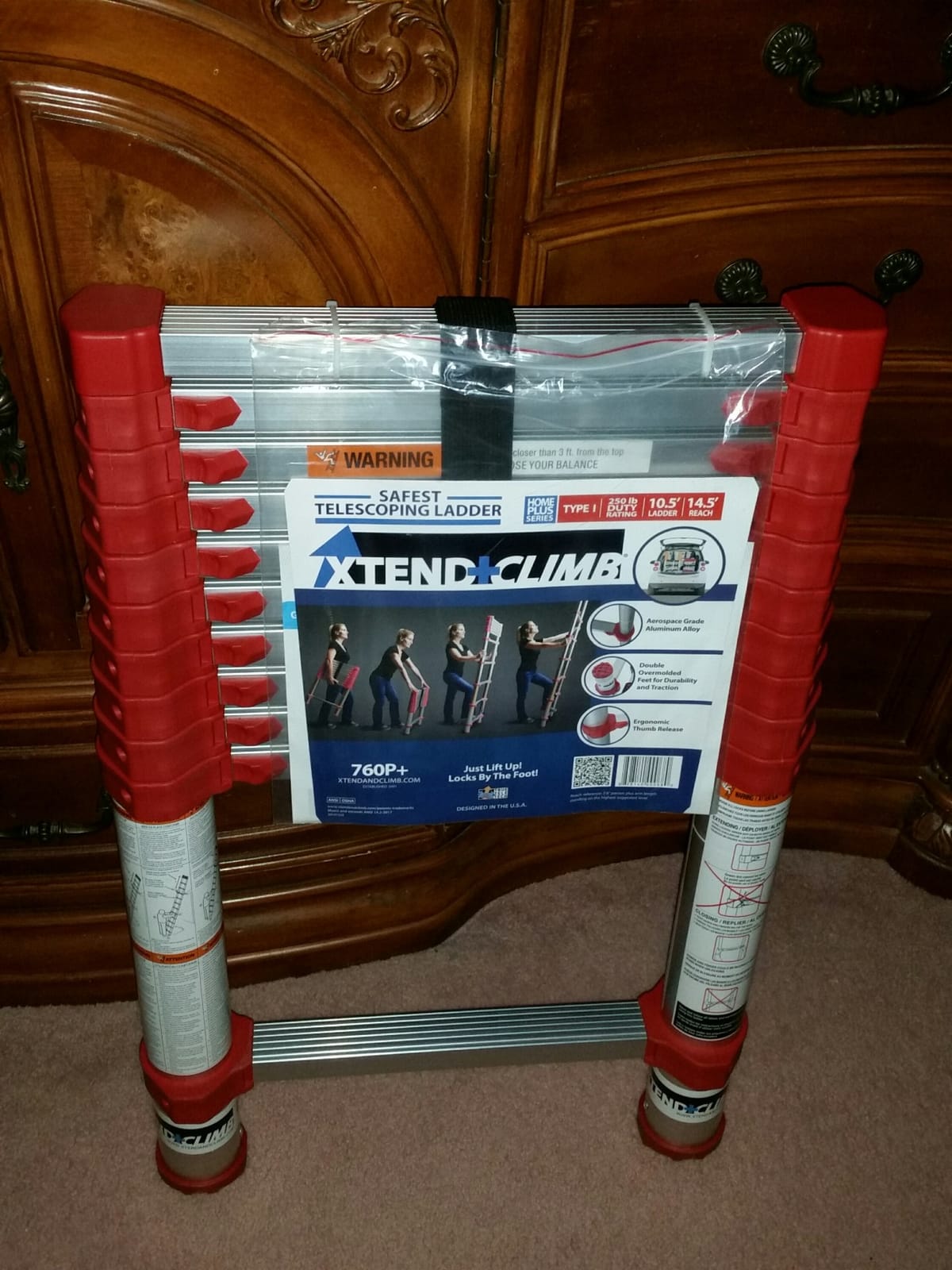 Xtend & Climb CS155+/300 Telescopic Ladder (15.5 FT - 300 LBS) customer photo 1