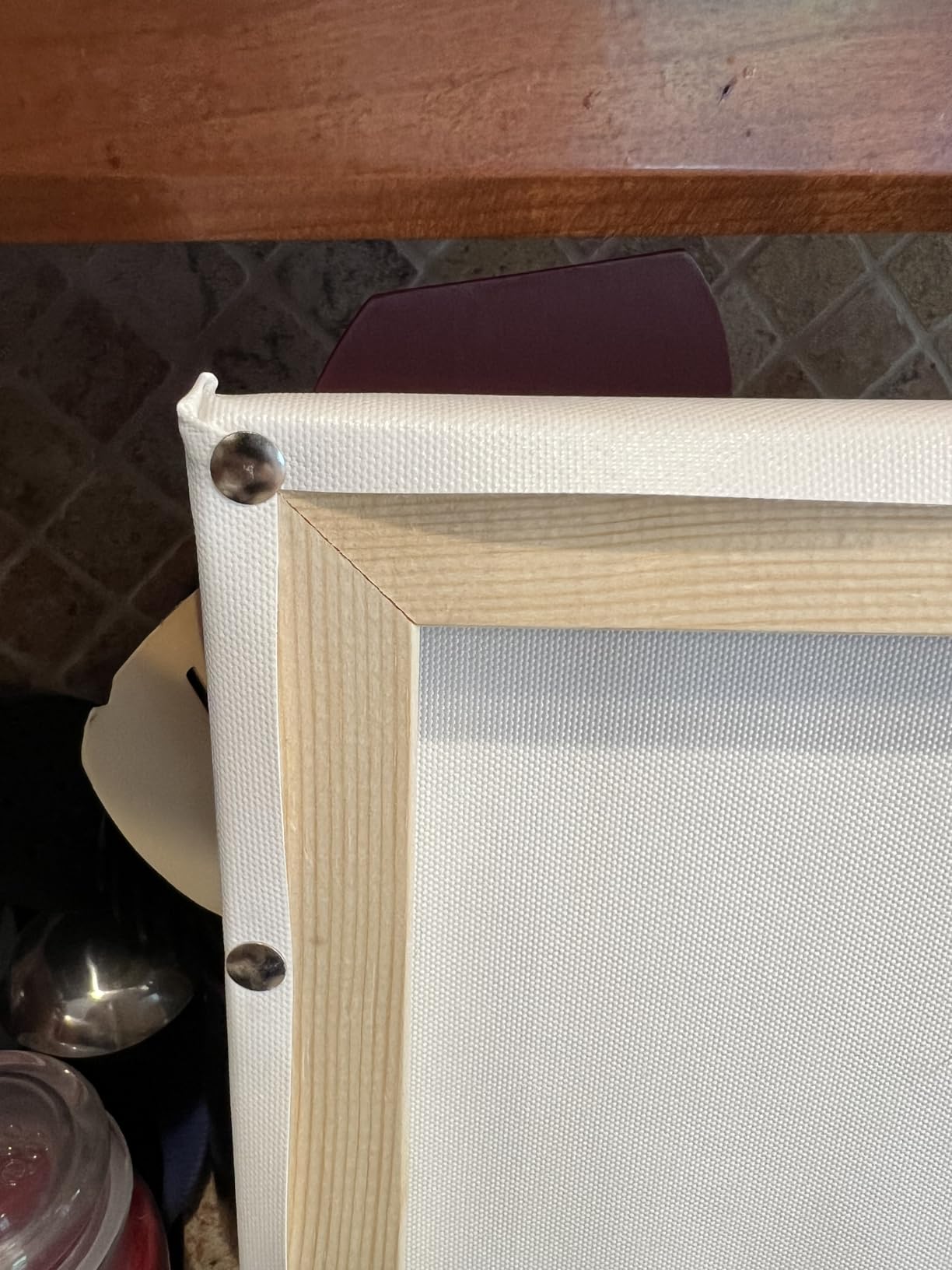 DIY Canvas Stretcher Bars 16x20 Inch Canvas Frame - Easy to Assemble, Gallery Wrap Oil Frame Kits Canvas Wood Stretcher Bars- for Oil Paintings, Prints, Paint by Numbers & Posters customer photo 1