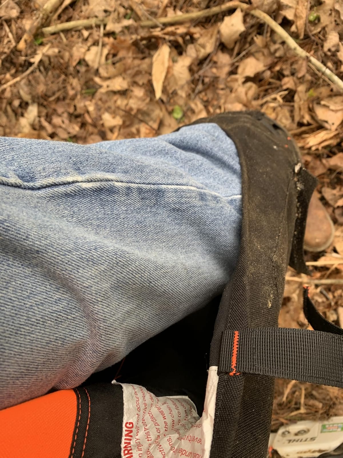 Technical Wrap Chainsaw Chaps by UL Class A, Orange Black customer photo 1