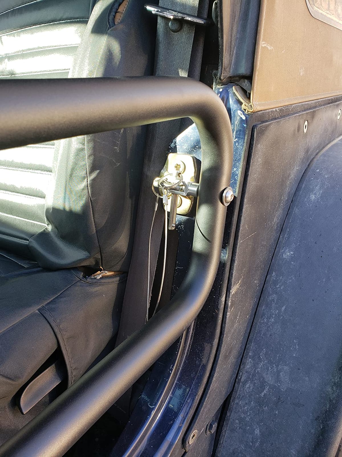 ECOTRIC Tubular Doors Compatible with 1987-2006 Jeep Wrangler YJ TJ | Half Doors Tube Door Steel Left & Right Simple Off-Road Style customer photo 1