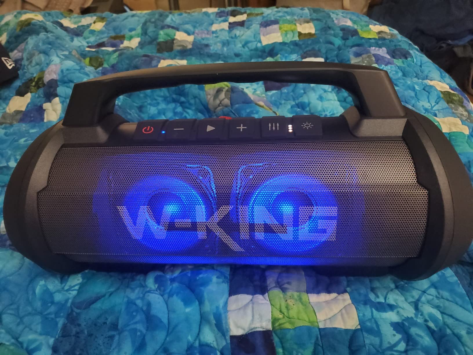 W-King Portable Bluetooth Speaker, 120W Peak Loud Bass Boombox Outdoor | 70W Subwoofer, Stereo Pair, Deep Bass, 4 Drivers, IPX6, BT5.4, EQ, 42H, RGB, TF, Wireless Outdoor Speaker, 110dB Party Music customer photo 1
