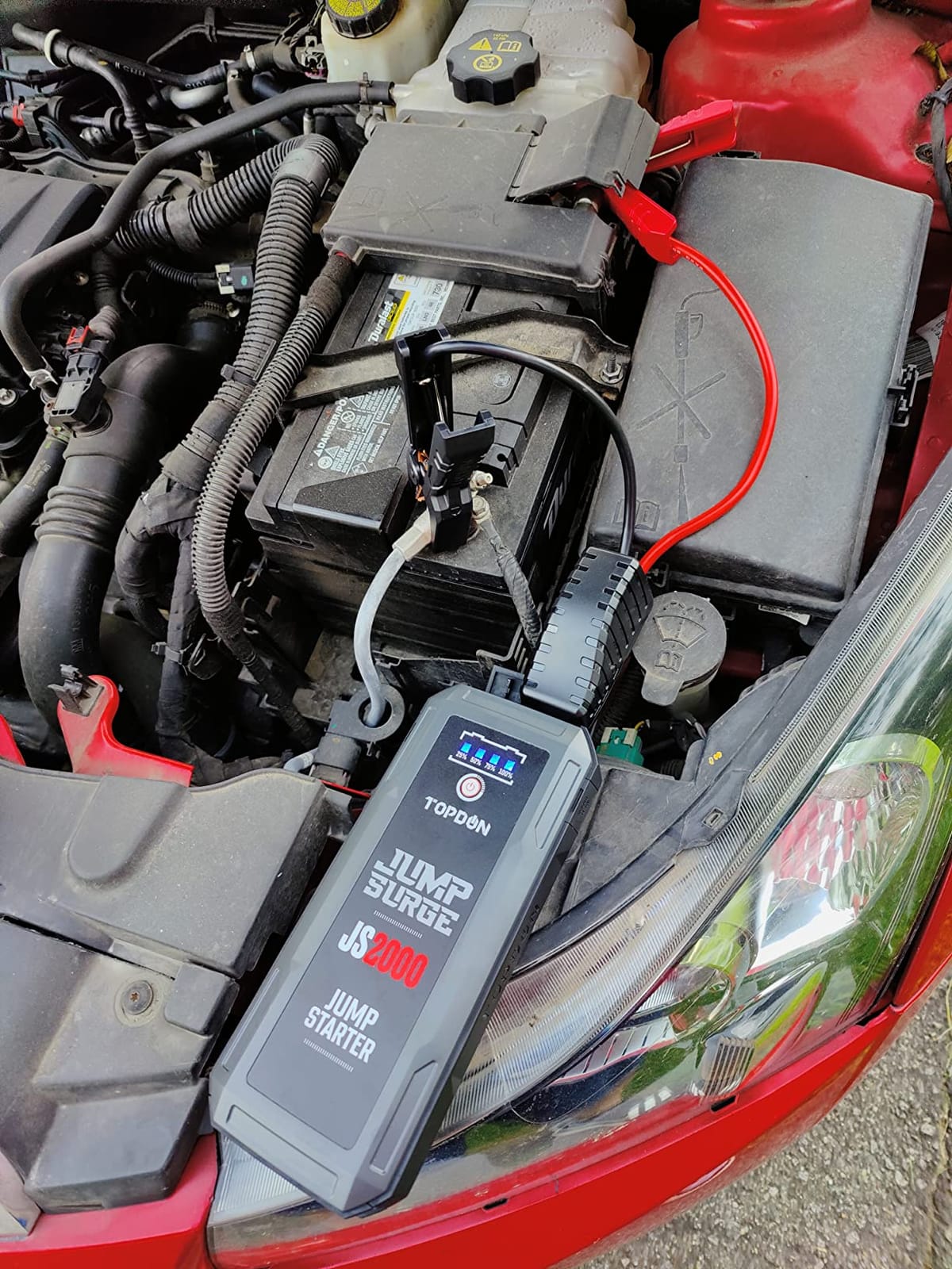 TOPDON JS2000Pro Jump Starter, 2000A, Boost Mode, 8L Gas/6L Diesel Engines customer photo 2